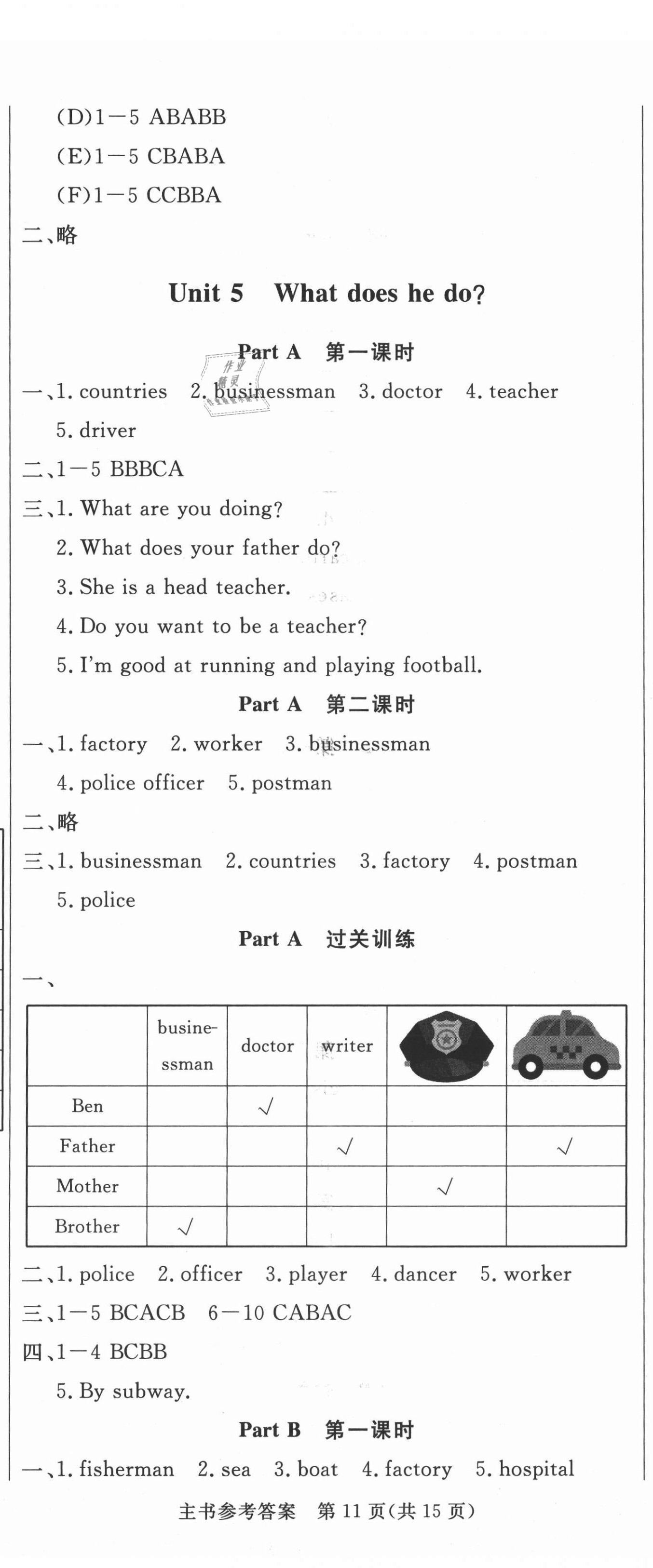 2021年状元坊全程突破导练测六年级英语上册人教版佛山专版 第11页