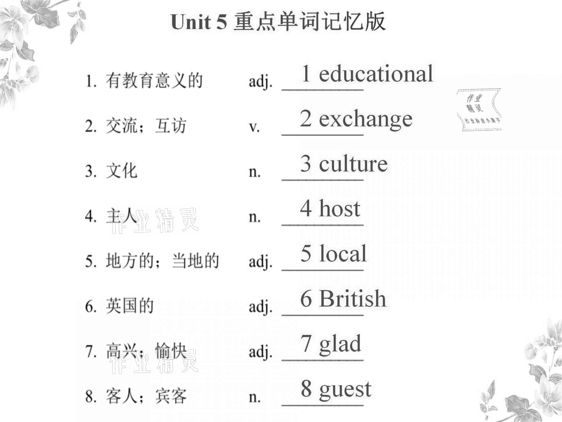 2021年基础知识同步训练10分钟八年级英语上册沪教版深圳专版 参考答案第18页