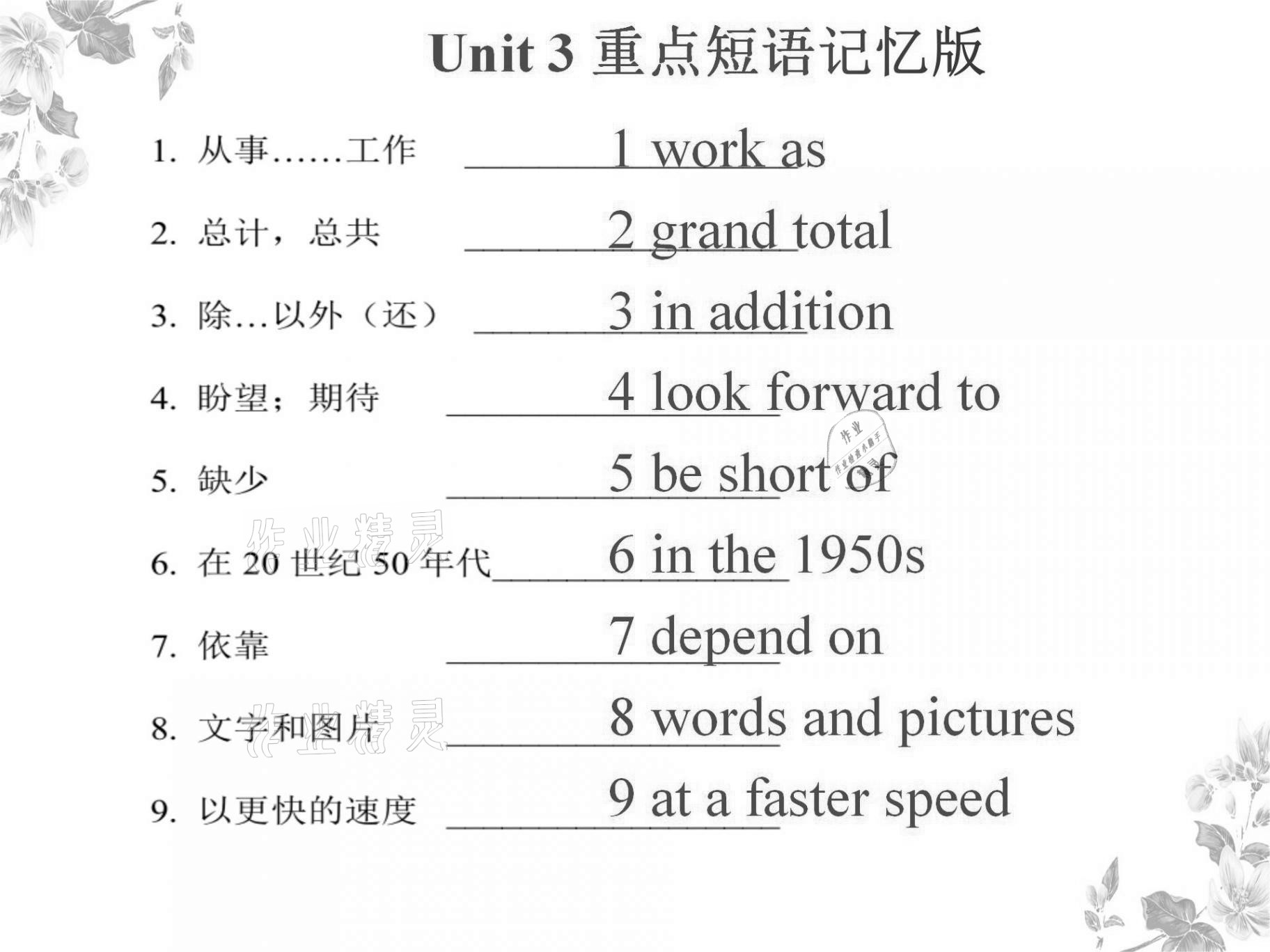 2021年基础知识同步训练10分钟八年级英语上册沪教版深圳专版 参考答案第12页