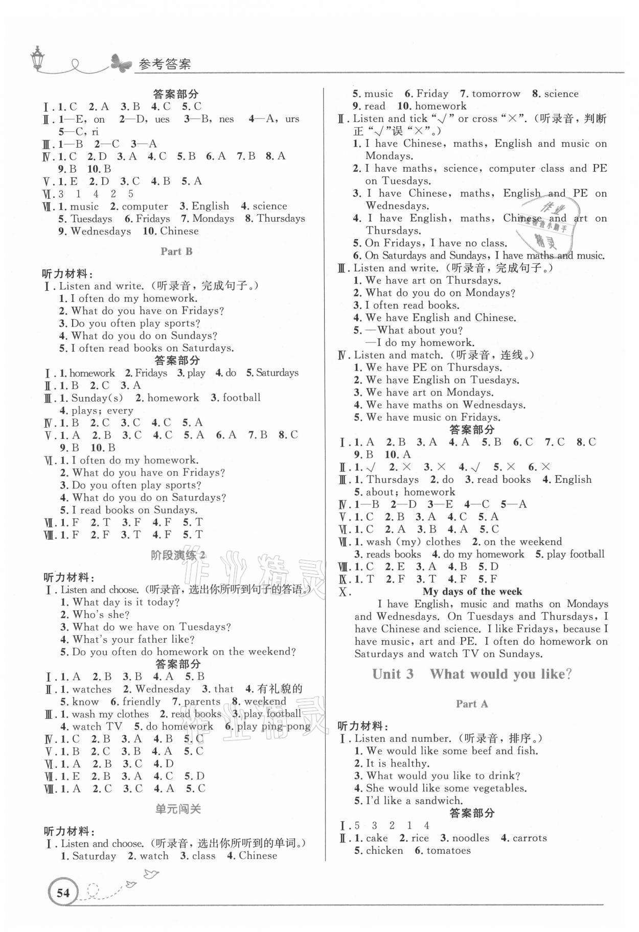 2021年同步測(cè)控優(yōu)化設(shè)計(jì)五年級(jí)英語上冊(cè)人教版福建專版 第2頁