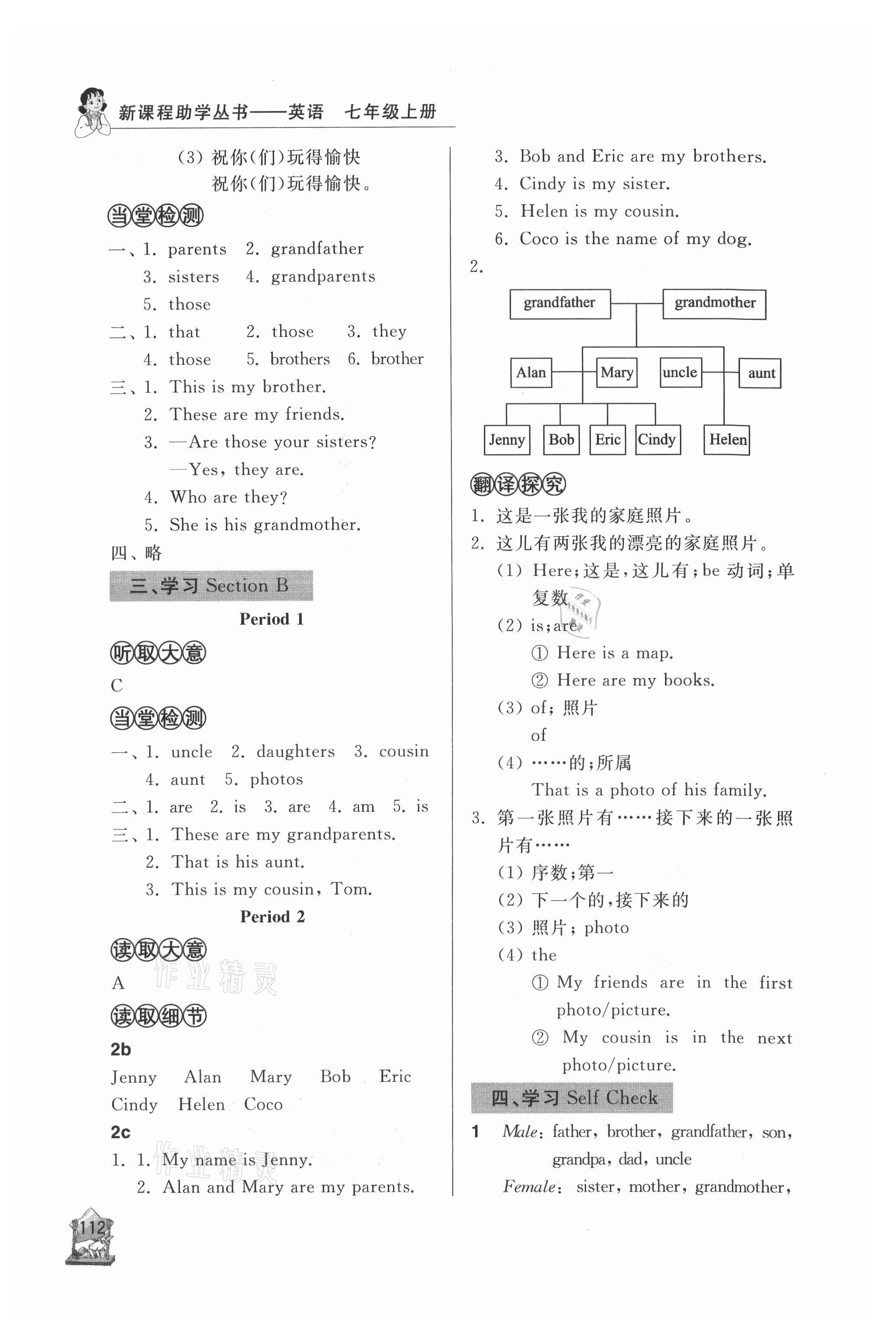 2021年新課程助學(xué)叢書七年級(jí)英語上冊(cè)人教版 第6頁