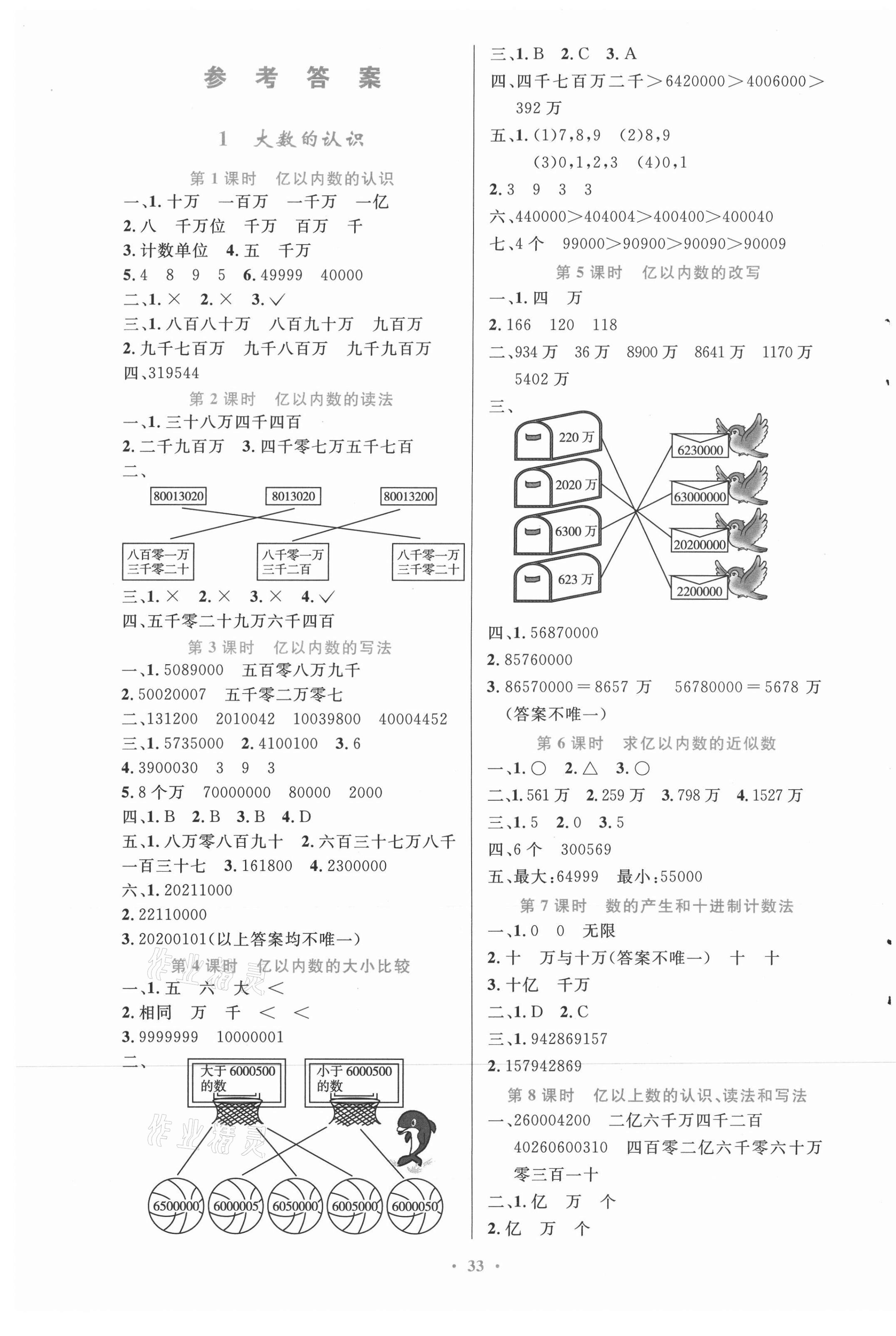 2021年同步測(cè)控優(yōu)化設(shè)計(jì)四年級(jí)數(shù)學(xué)上冊(cè)人教版精編版 第1頁(yè)