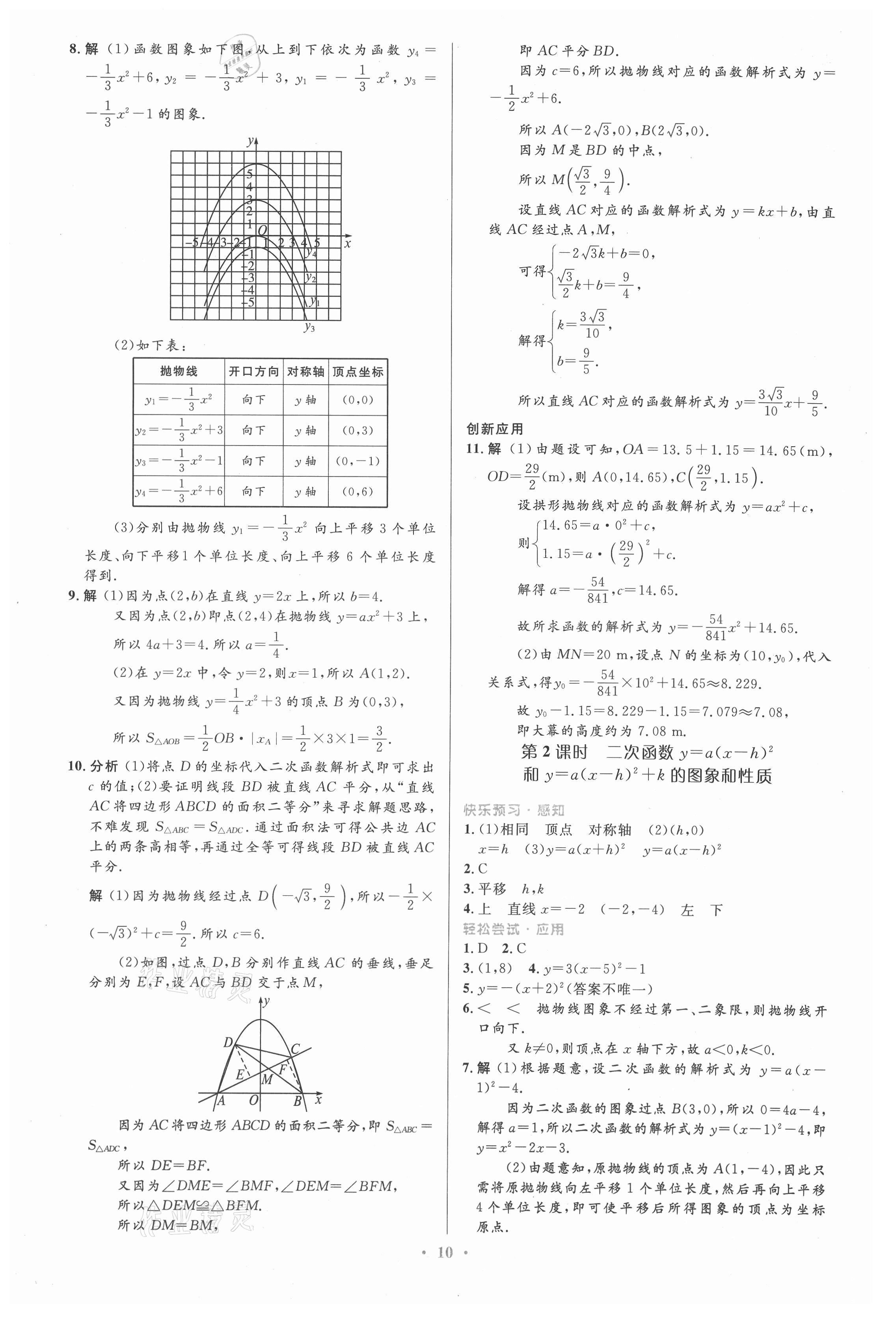 2021年同步測(cè)控優(yōu)化設(shè)計(jì)九年級(jí)數(shù)學(xué)上冊(cè)人教版精編版 第10頁(yè)