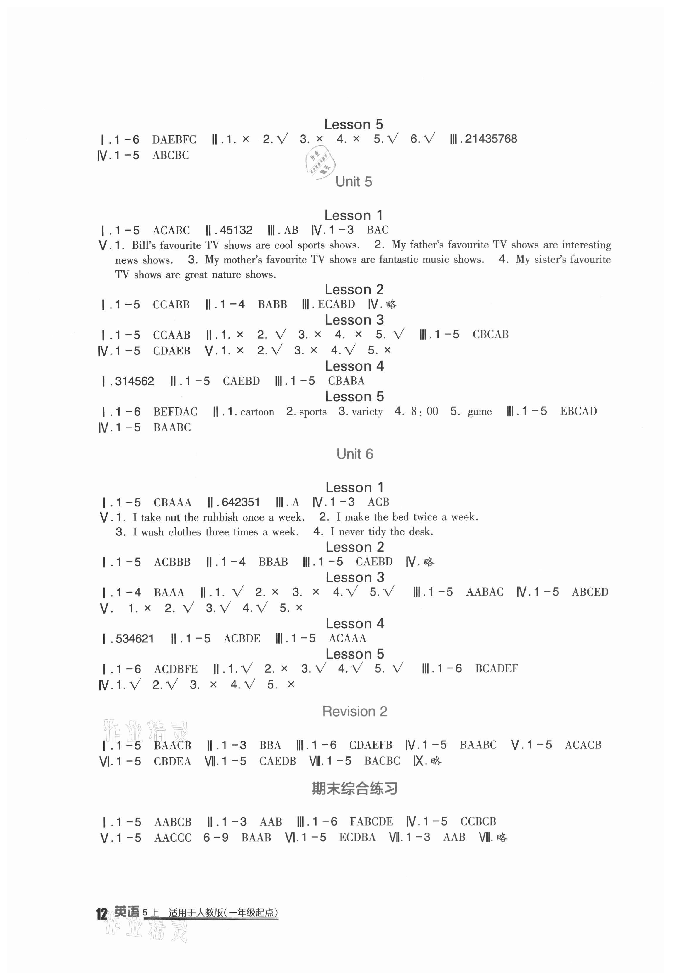 2021年學(xué)習(xí)實踐園地五年級英語上冊人教新起點 第3頁