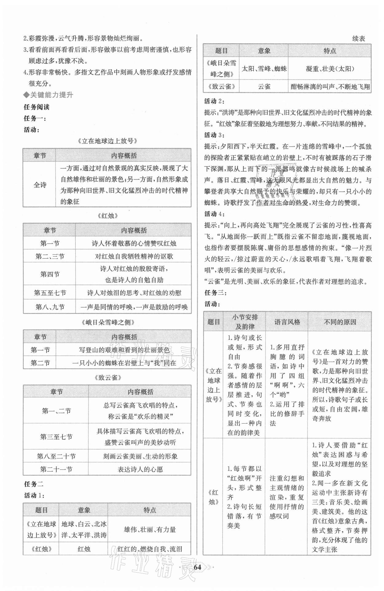 2021年新课程学习评价方案课时练高中语文必修上册人教版 第2页