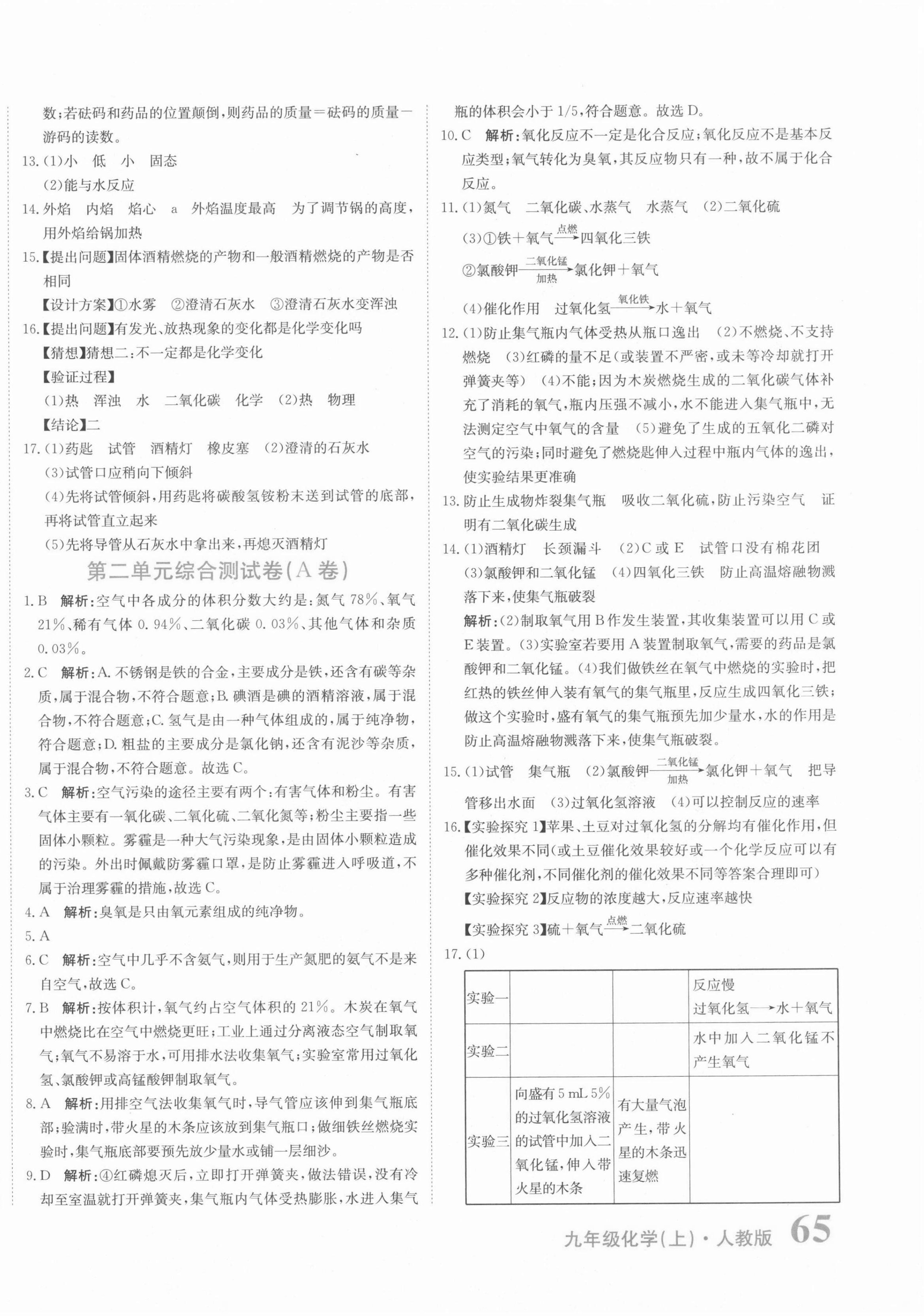 2021年提分教練九年級化學(xué)上冊人教版 第2頁