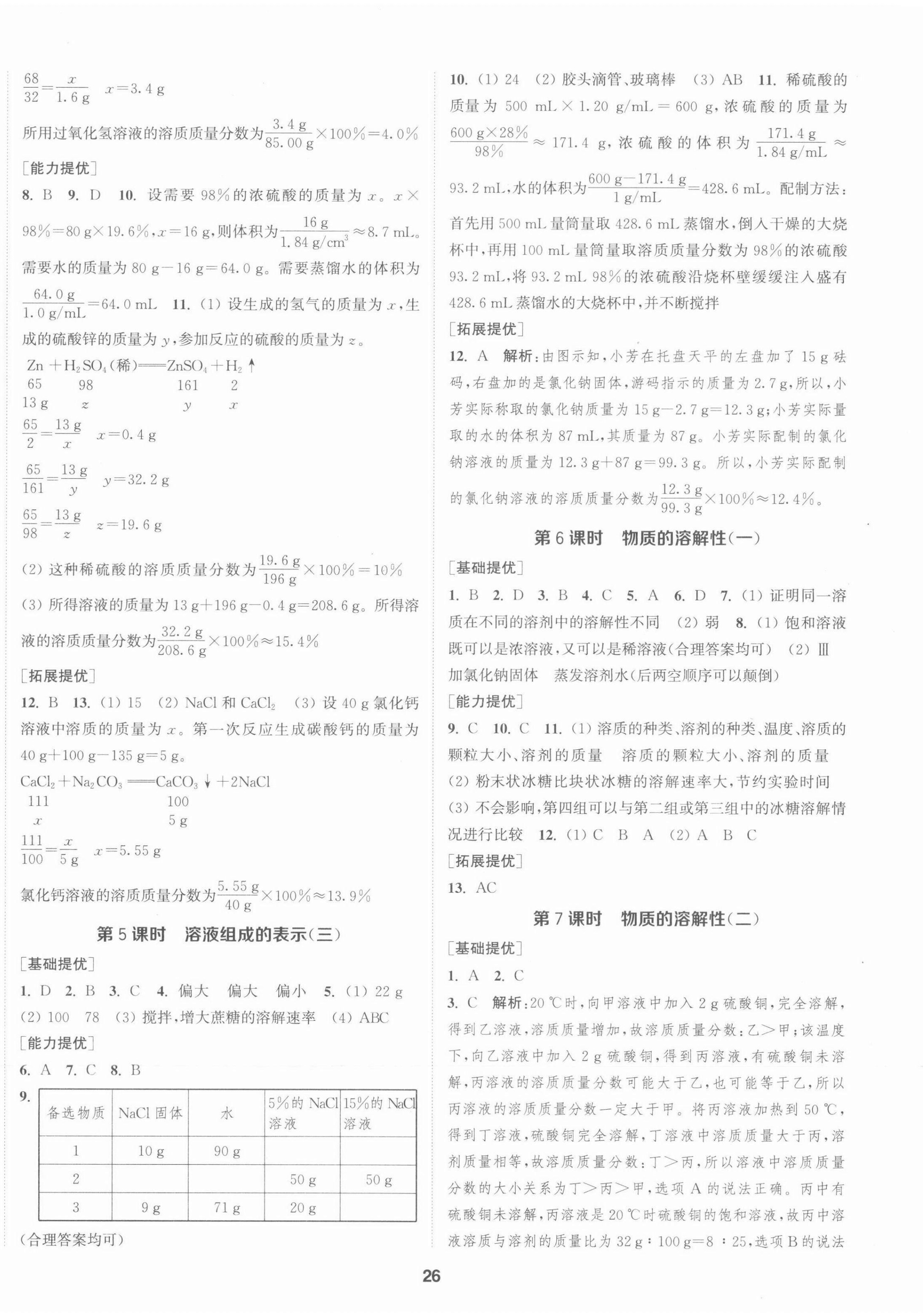 2022年金钥匙提优训练课课练九年级化学下册沪教版徐州专用 第2页