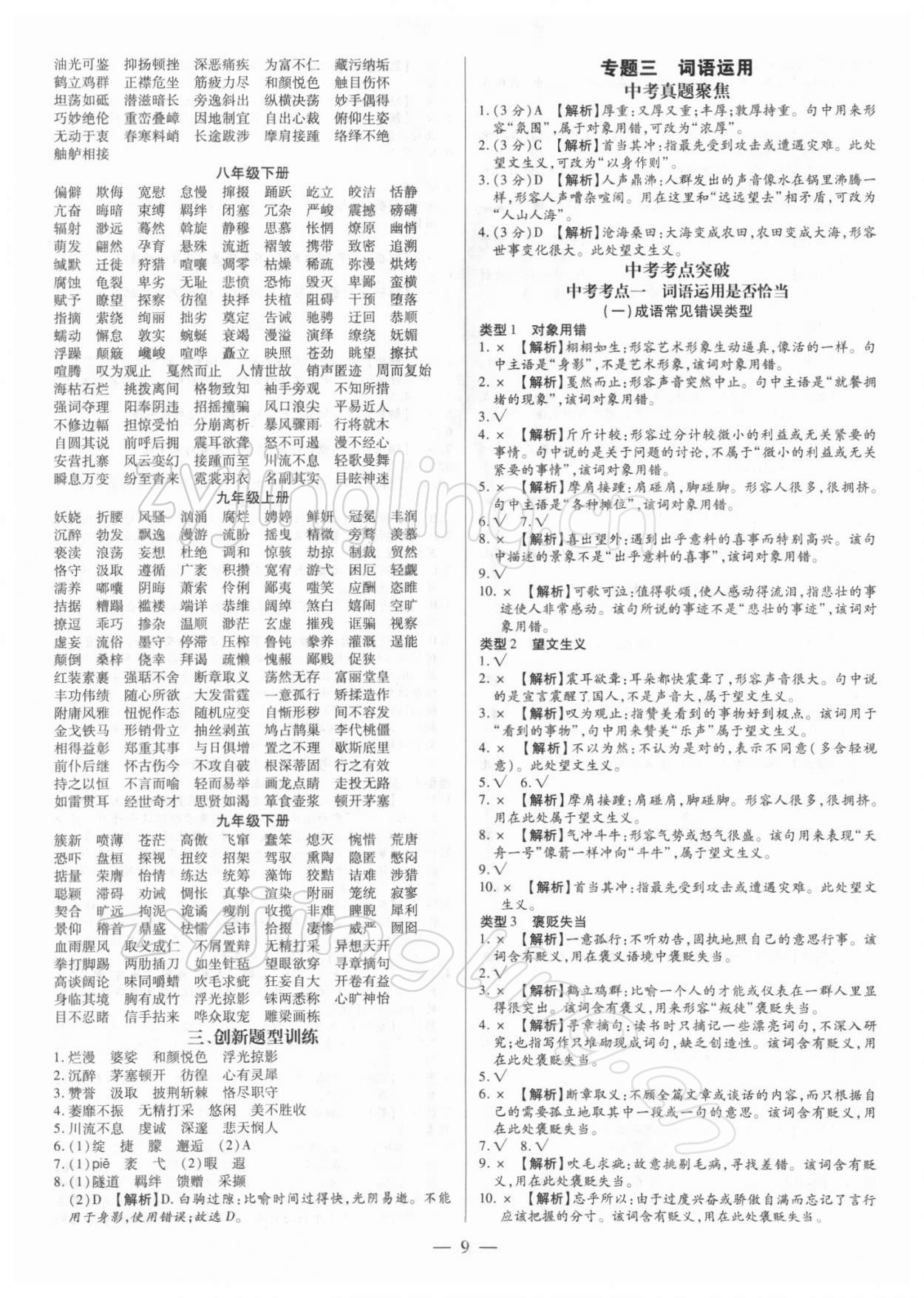 2022年领跑中考语文广东专版 第9页