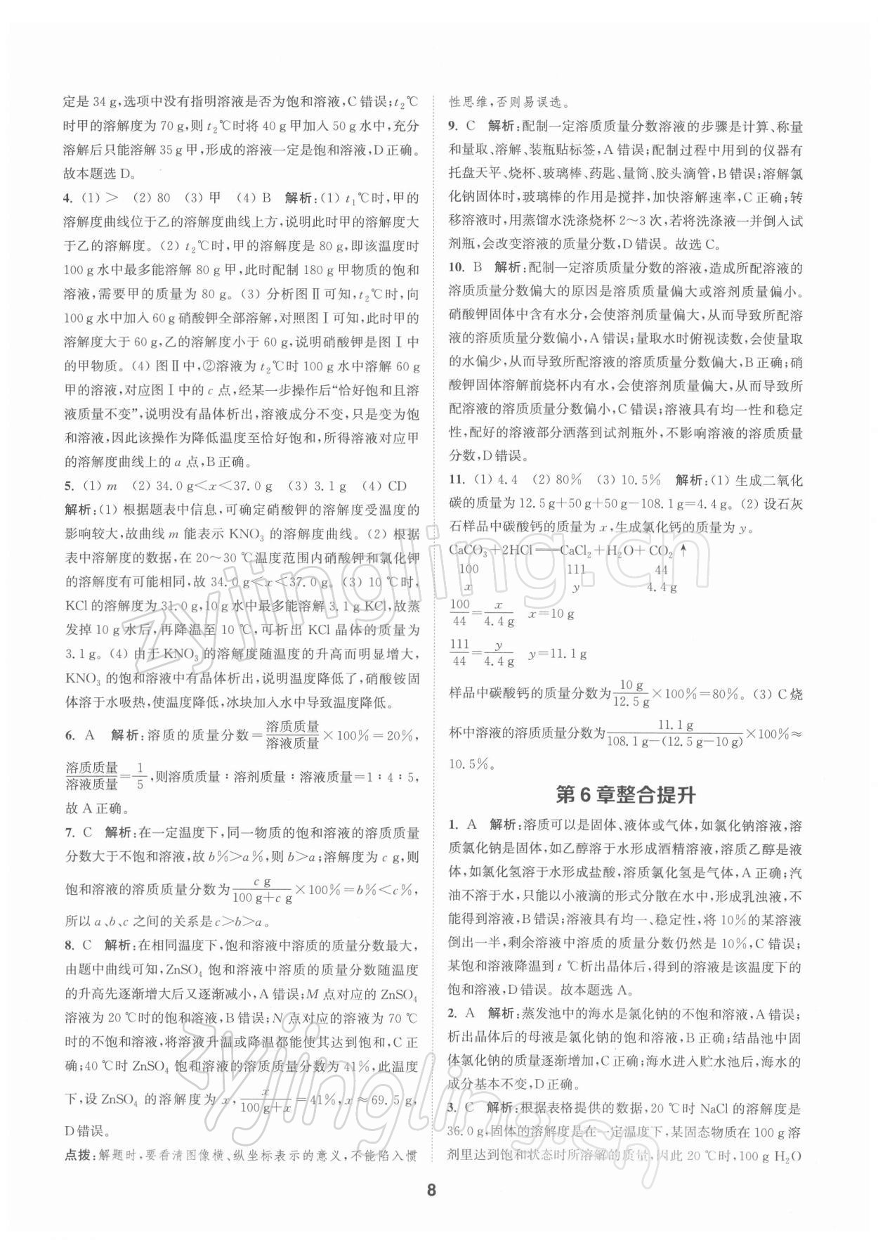 2022年拔尖特训九年级化学下册沪教版 第8页