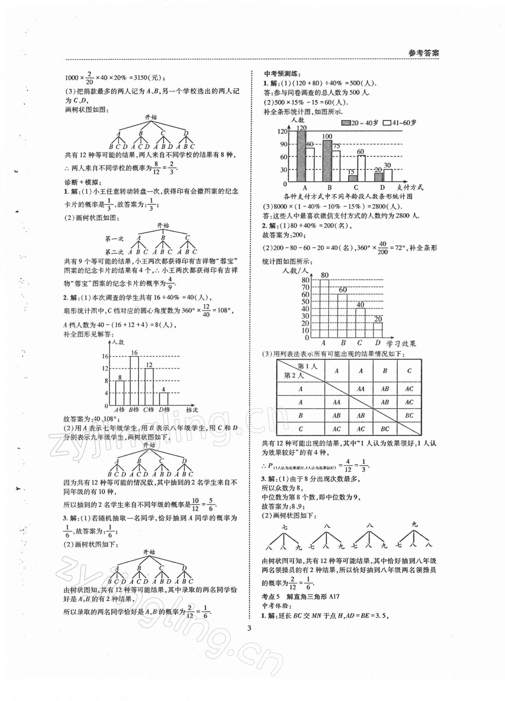 2022年中考A+B核心考點(diǎn)必刷數(shù)學(xué) 第3頁