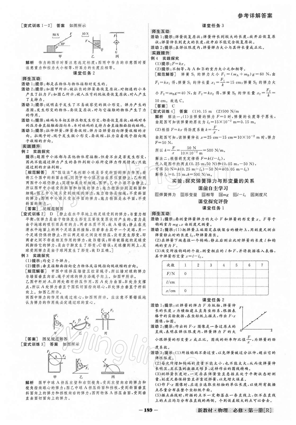 2021年金版教程高中新課程創(chuàng)新導(dǎo)學(xué)案物理必修第一冊(cè)人教版 參考答案第10頁(yè)