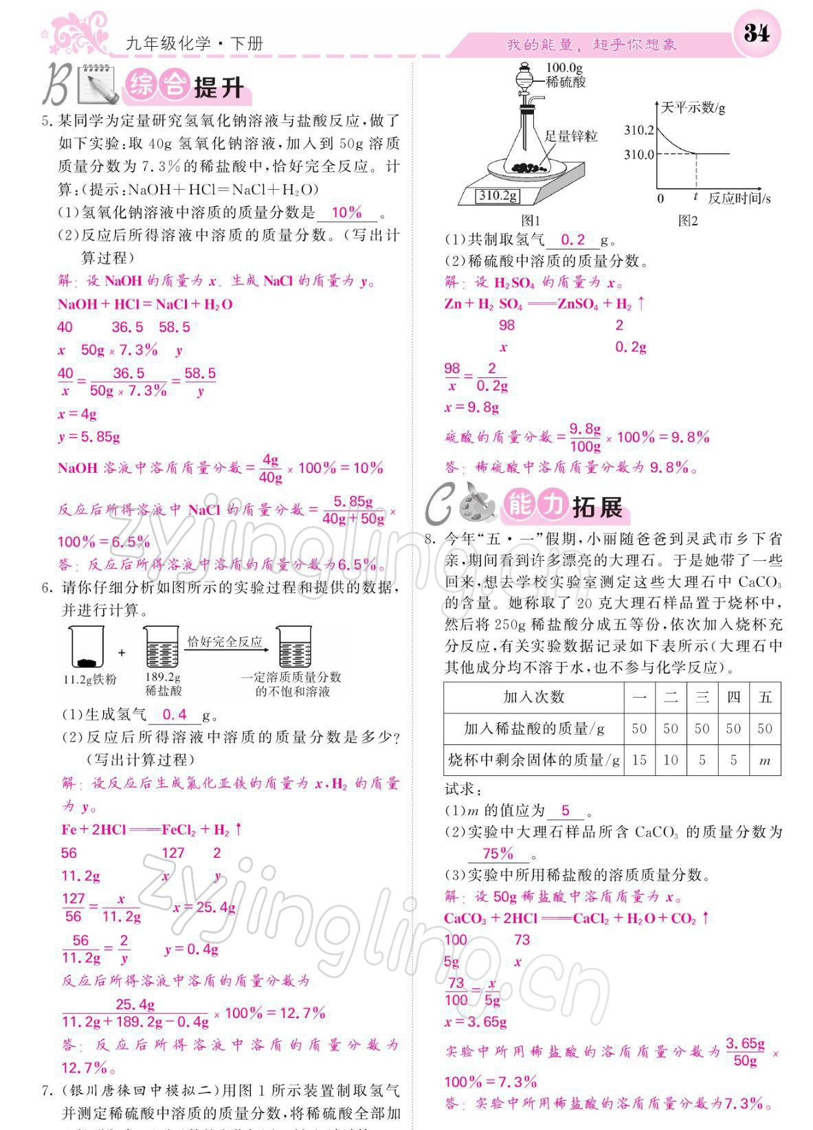 2022年課堂點(diǎn)睛九年級英語下冊人教版寧夏專版 參考答案第34頁