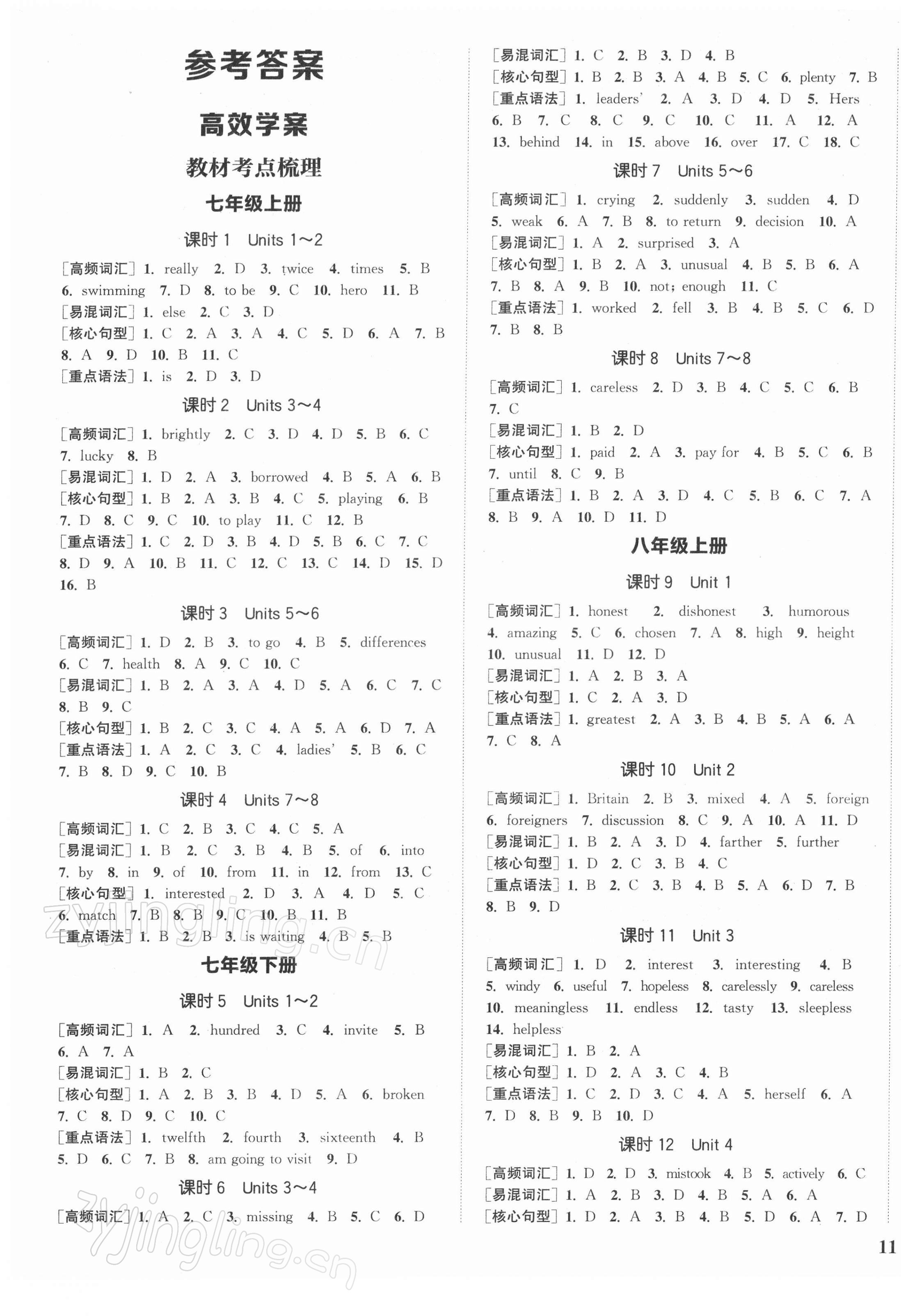 2022年通城1典中考復習方略英語鹽城專用 第1頁