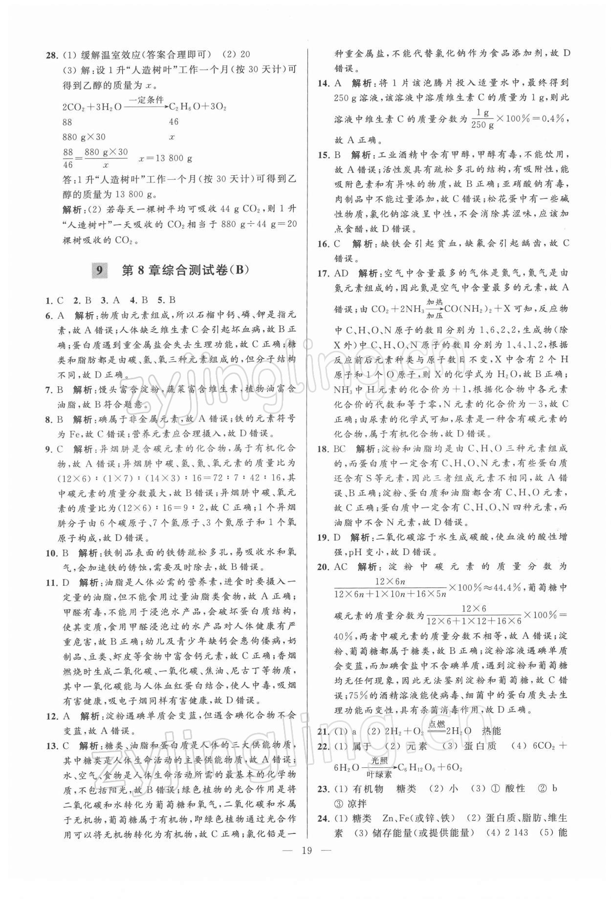 2022年亮點給力大試卷九年級化學(xué)下冊滬教版 第19頁