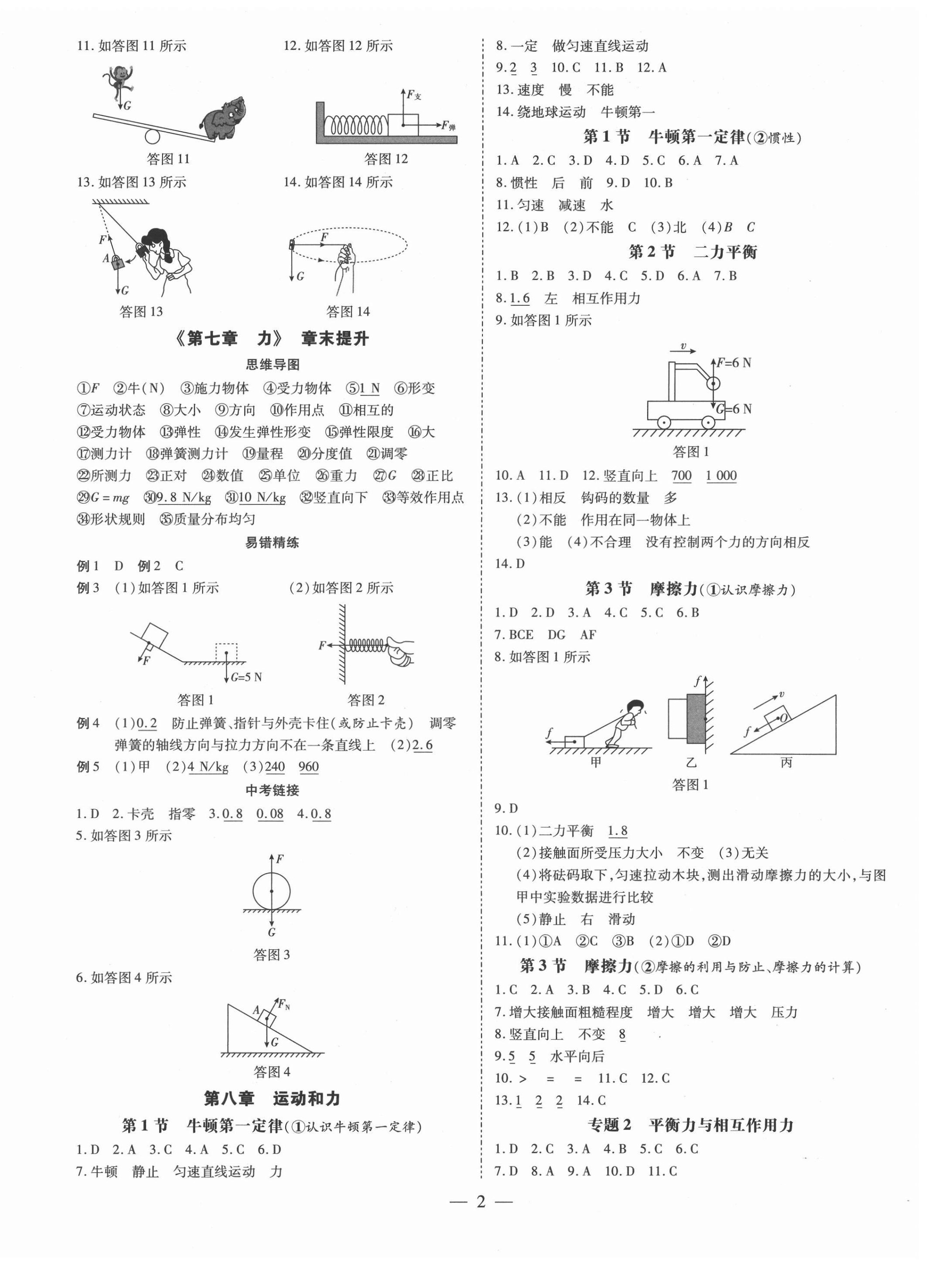 2022年领跑作业本八年级物理下册人教版广东专版 第2页