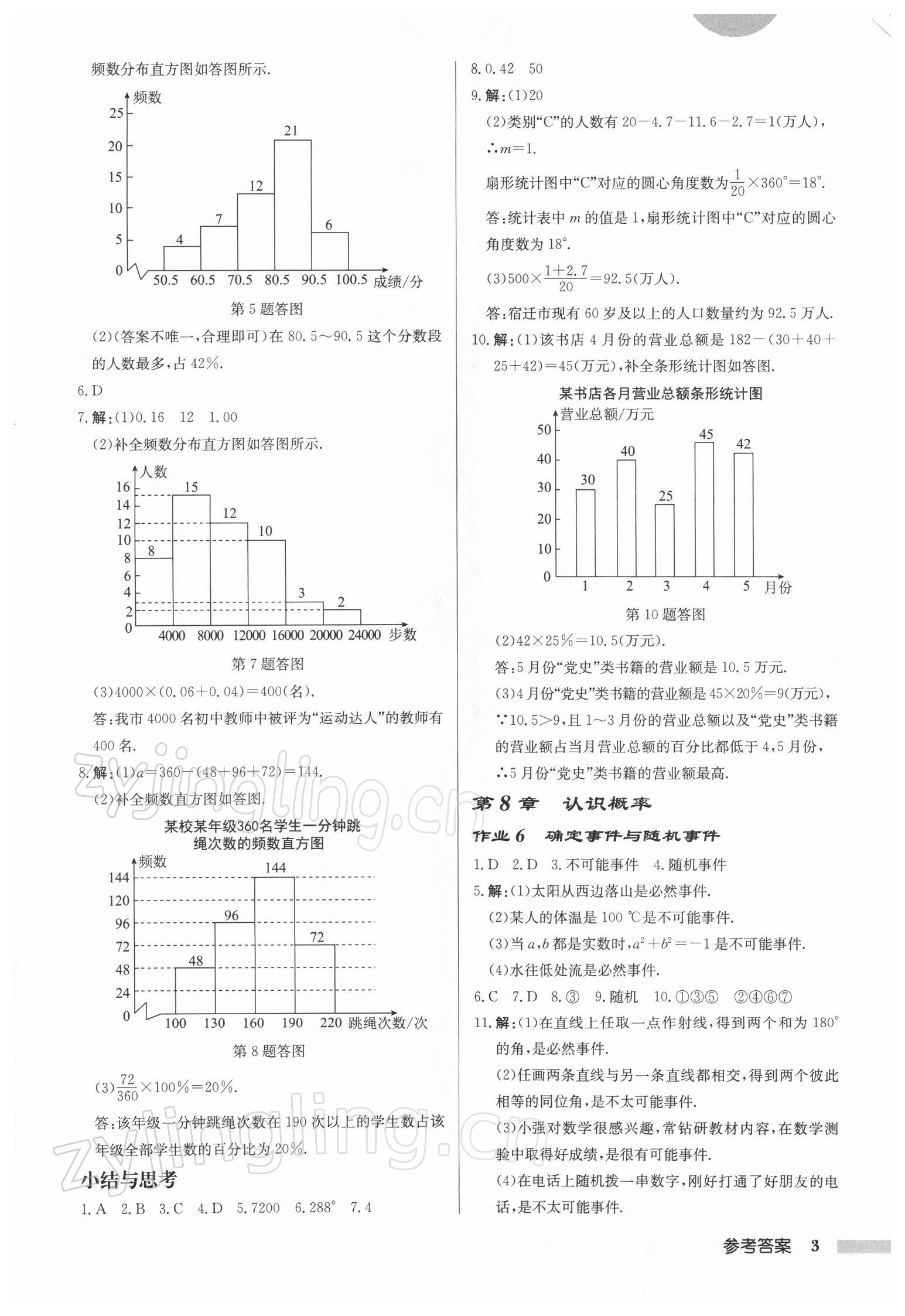 2022年启东中学作业本八年级数学下册苏科版徐州专版 第3页