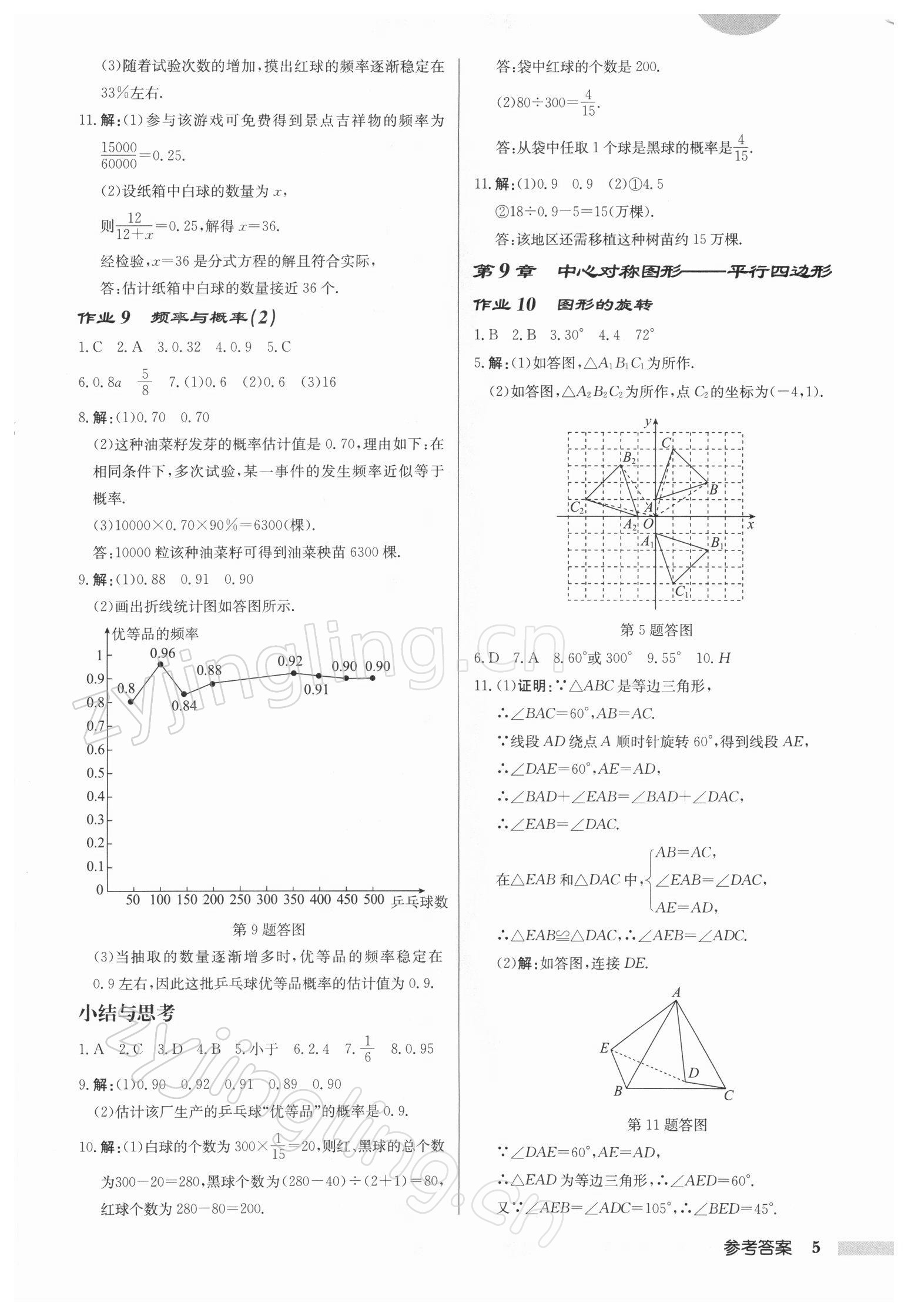 2022年启东中学作业本八年级数学下册苏科版徐州专版 第5页