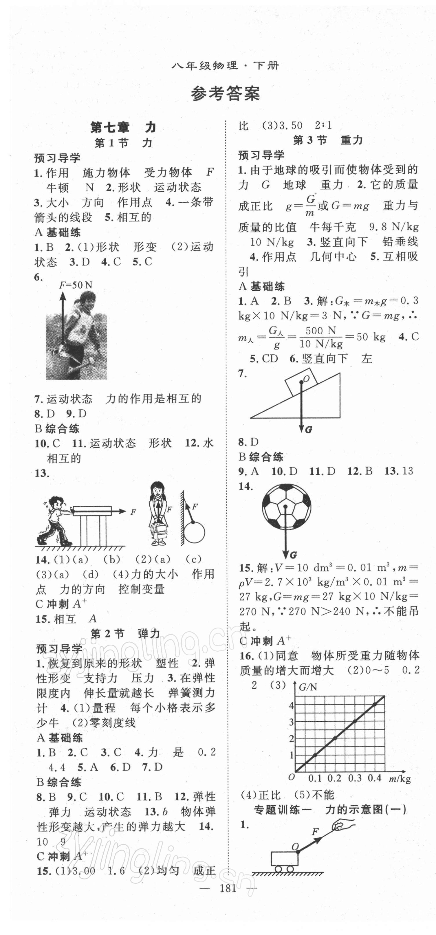 2022年名師學(xué)案八年級(jí)物理下冊(cè)人教版 第1頁