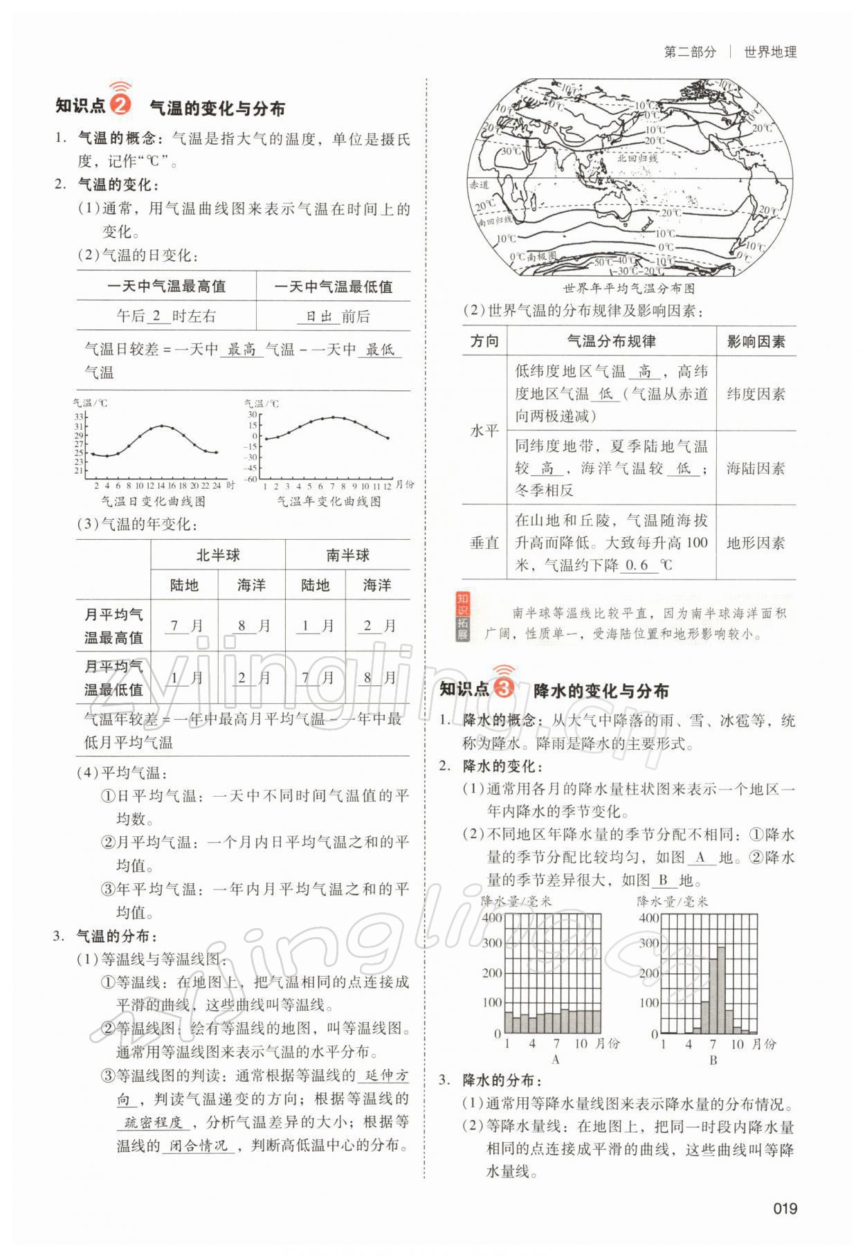 2022年中考状元地理 参考答案第19页