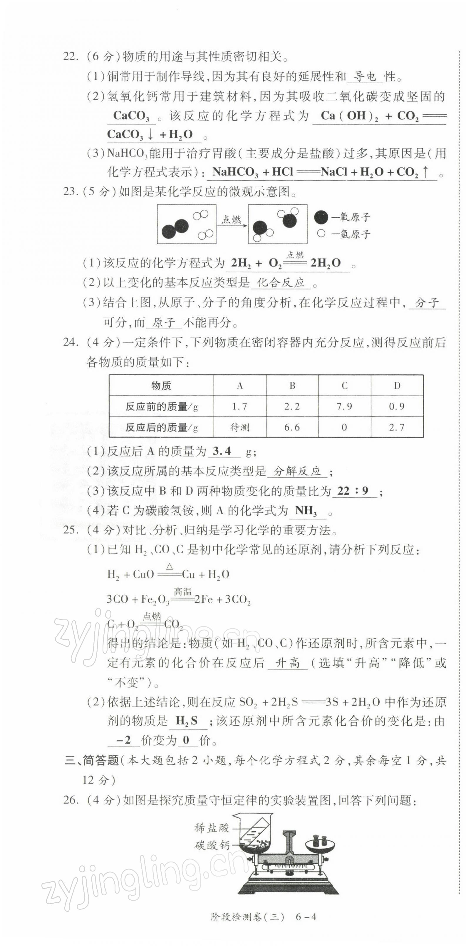 2021年中考狀元化學(xué) 參考答案第45頁