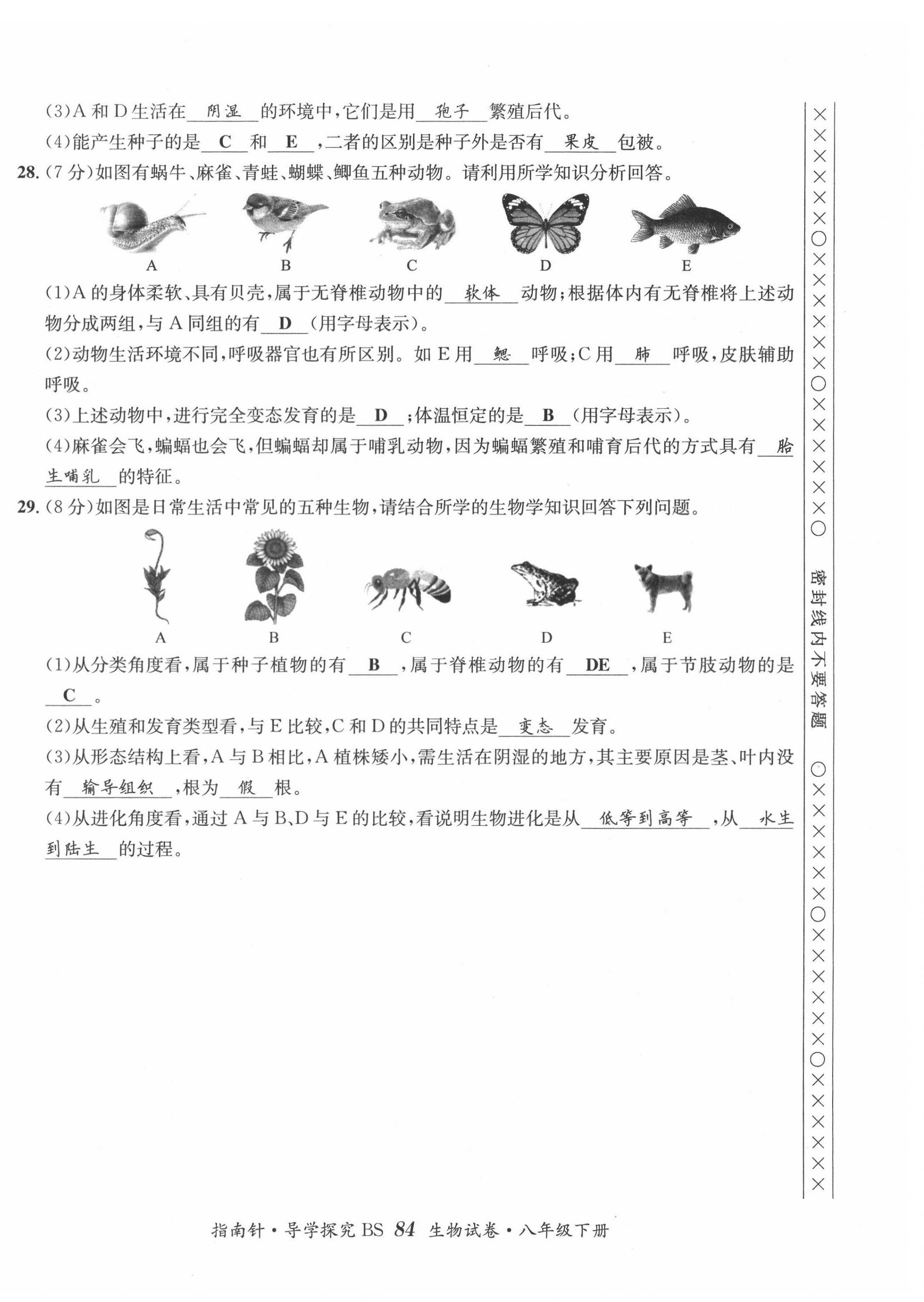 2022年指南針導(dǎo)學(xué)探究八年級(jí)生物下冊(cè)北師大版 第8頁(yè)