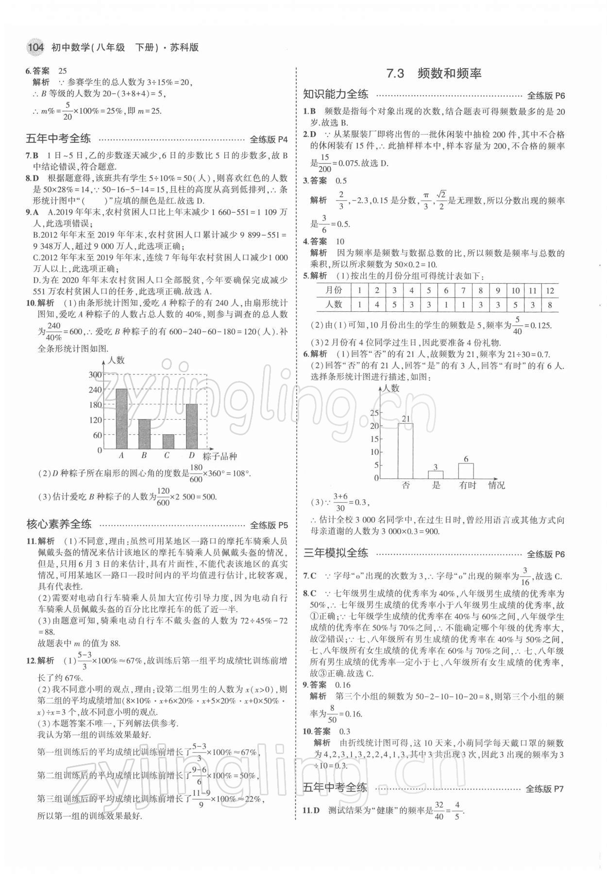 2022年5年中考3年模擬八年級(jí)數(shù)學(xué)下冊蘇科版 第2頁