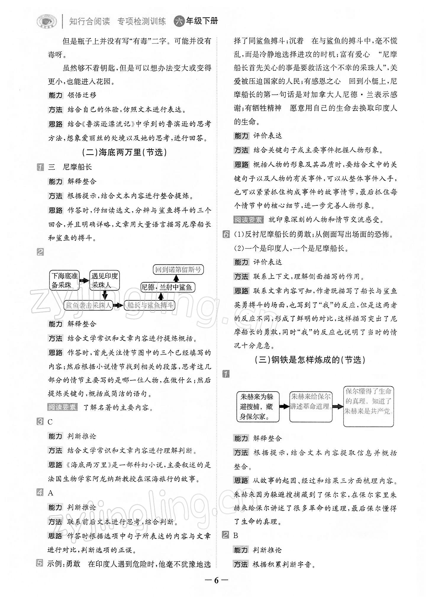 2022年知行合阅读六年级语文下册人教版浙江专版 第6页