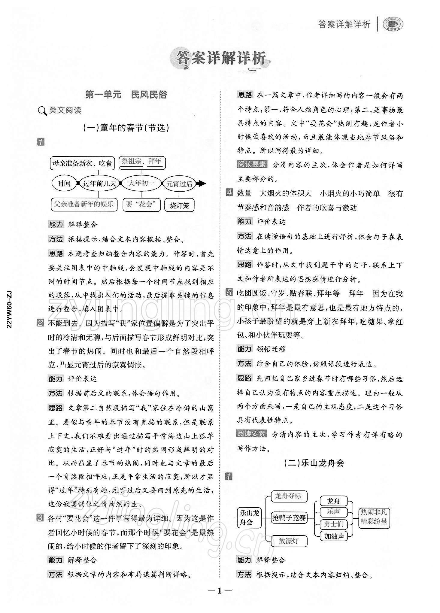 2022年知行合阅读六年级语文下册人教版浙江专版 第1页