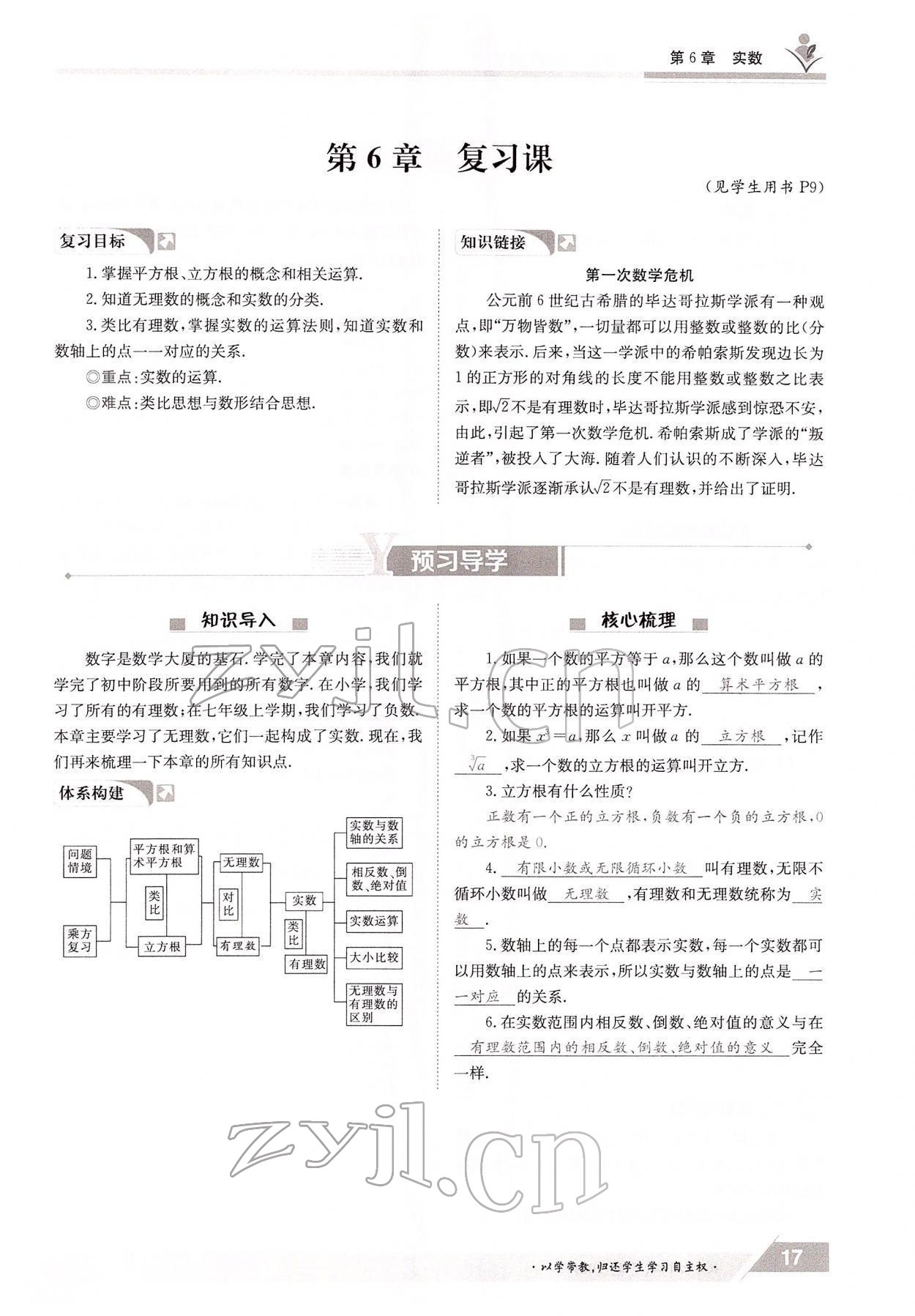 2022年金太陽導(dǎo)學(xué)案七年級(jí)數(shù)學(xué)下冊(cè)滬科版 參考答案第17頁