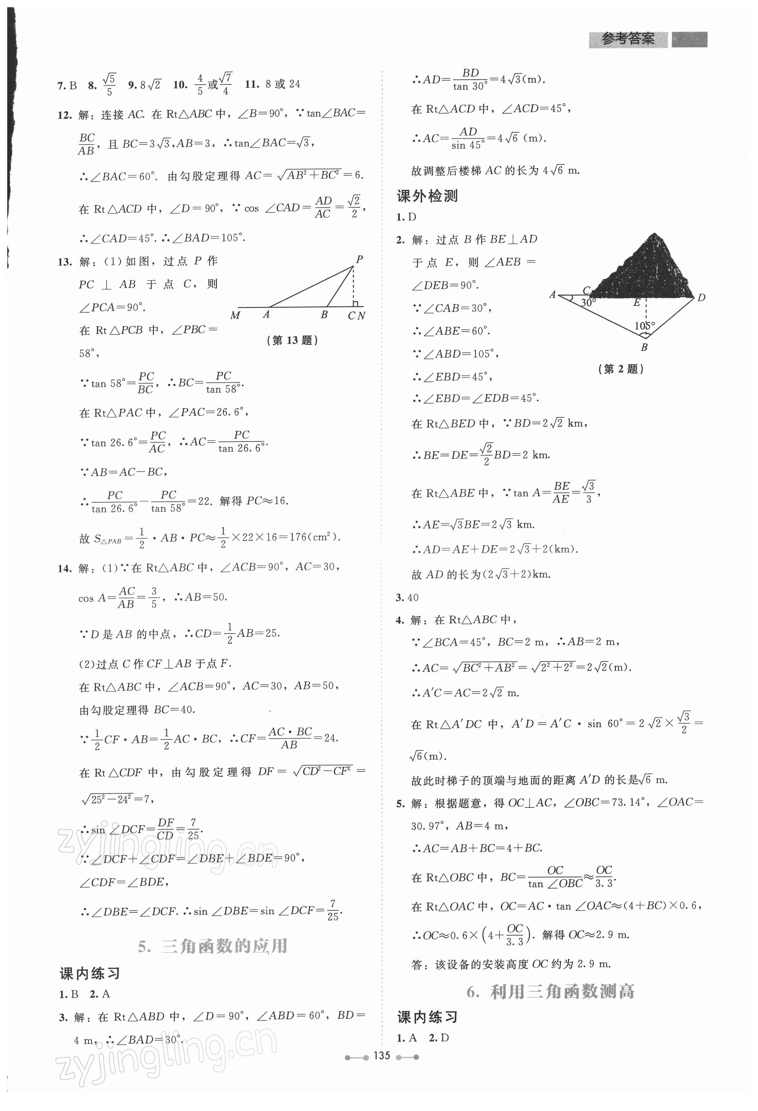 2022年伴你学北京师范大学出版社九年级数学下册北师大版 第3页