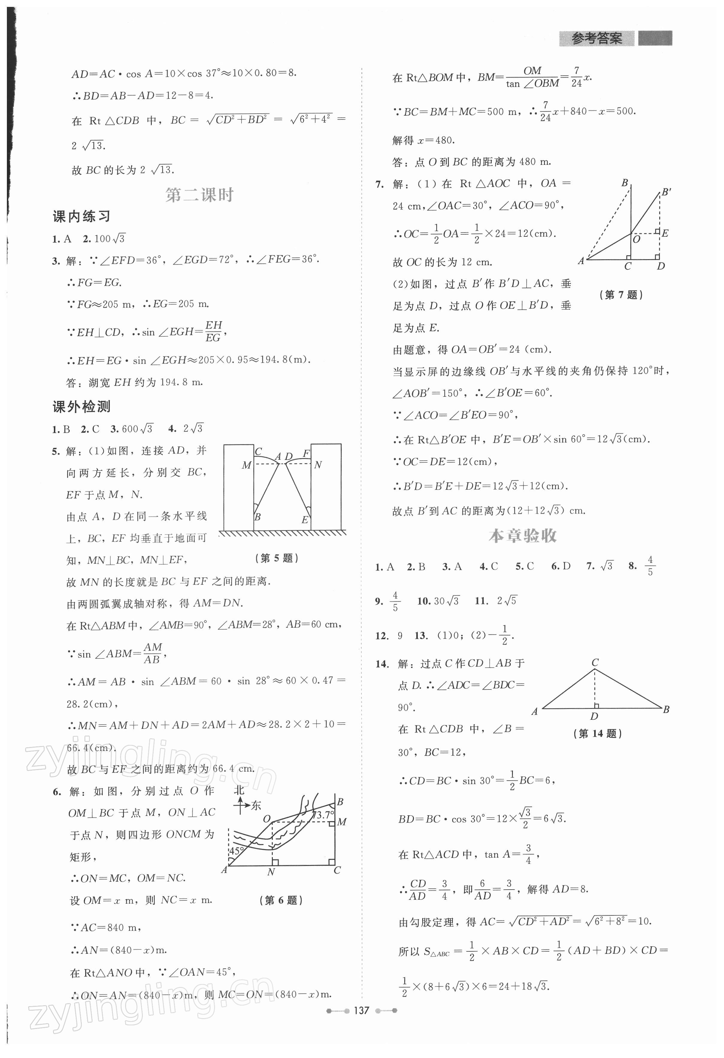 2022年伴你学北京师范大学出版社九年级数学下册北师大版 第5页