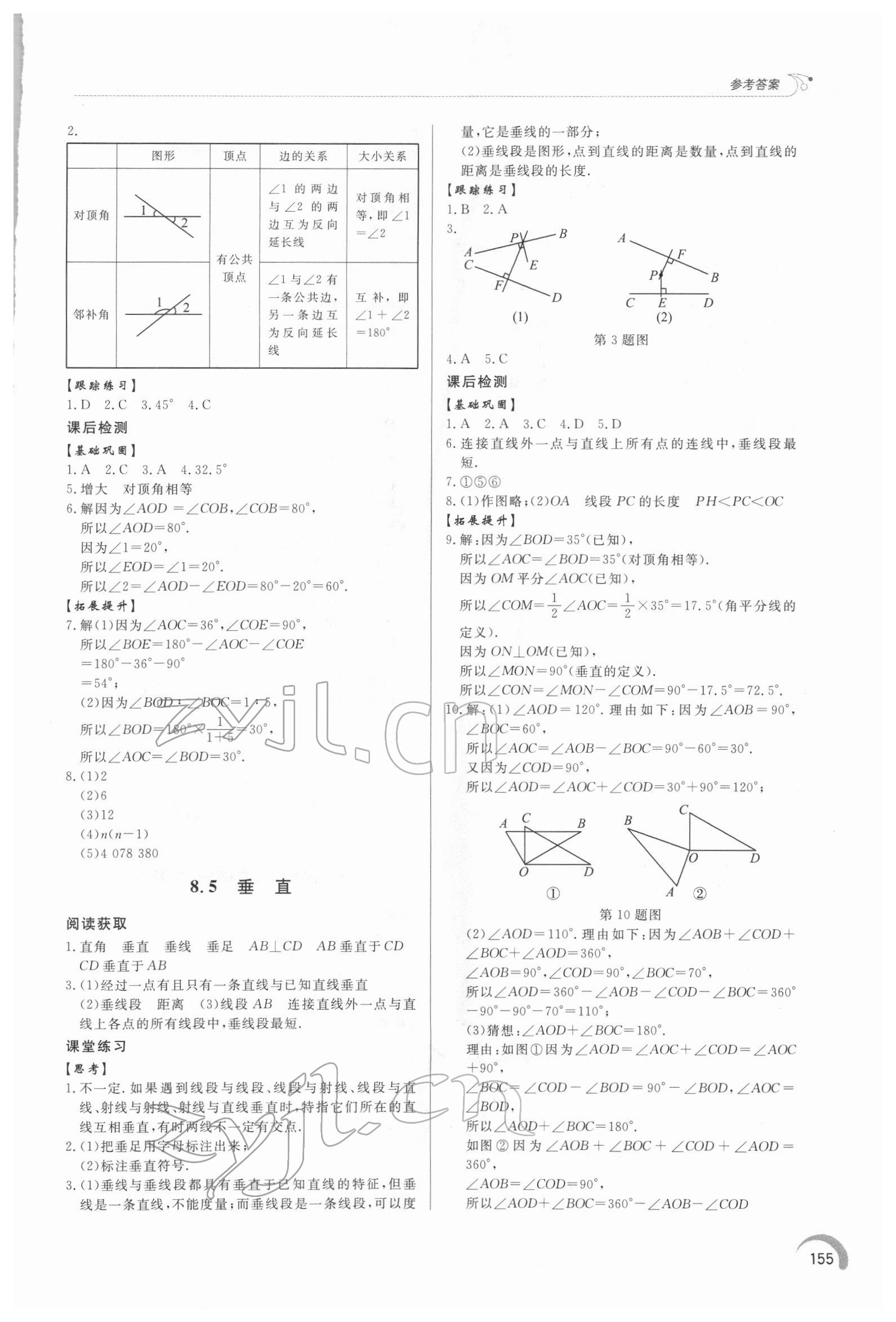 2022年同步练习册泰山出版社七年级数学下册青岛版 第3页