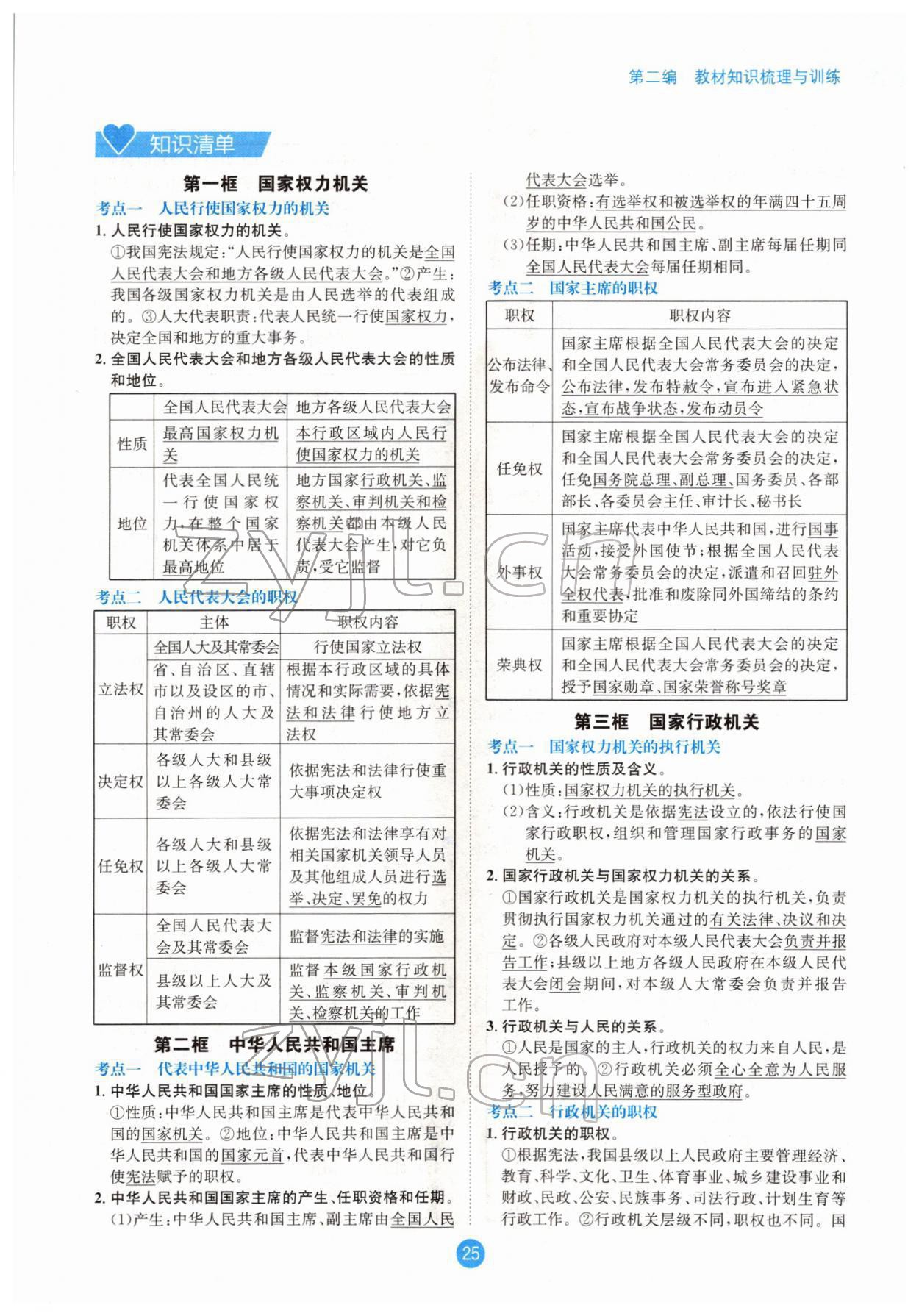 2022年中考6加1道德与法治达州专版 参考答案第25页