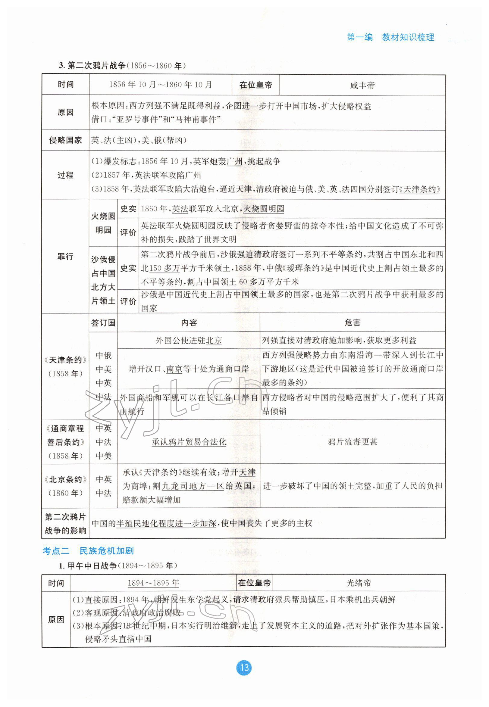 2022年中考6加1历史达州专版 参考答案第13页