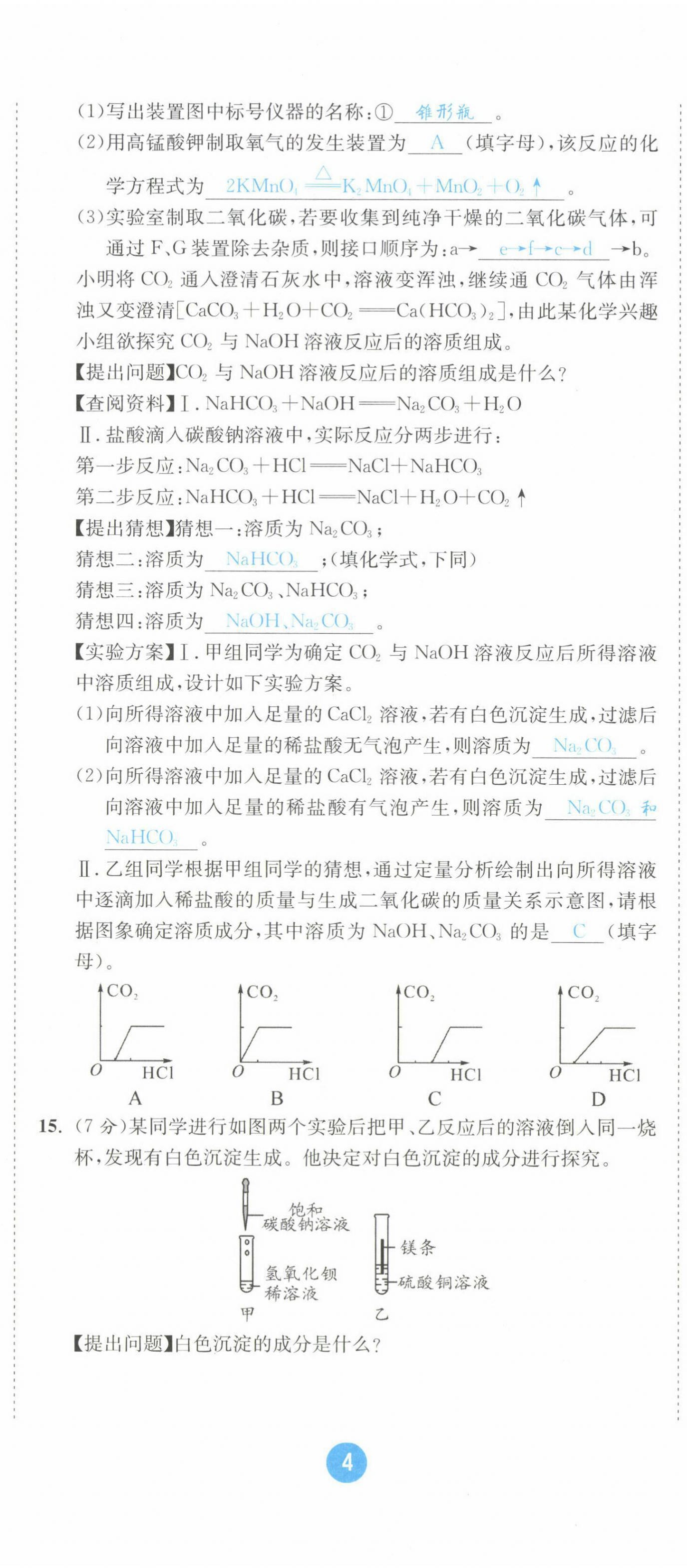 2022年中考6加1化学鲁教版达州专版 第11页