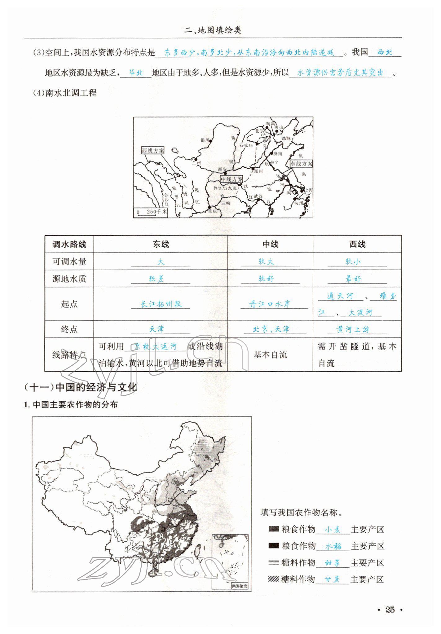 2022年中考6加1地理商务星球版达州专版 参考答案第52页