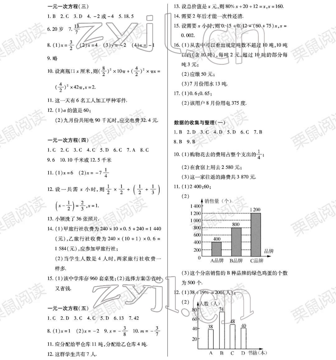 2022年寒假Happy假日七年级数学林甸专用 参考答案第2页