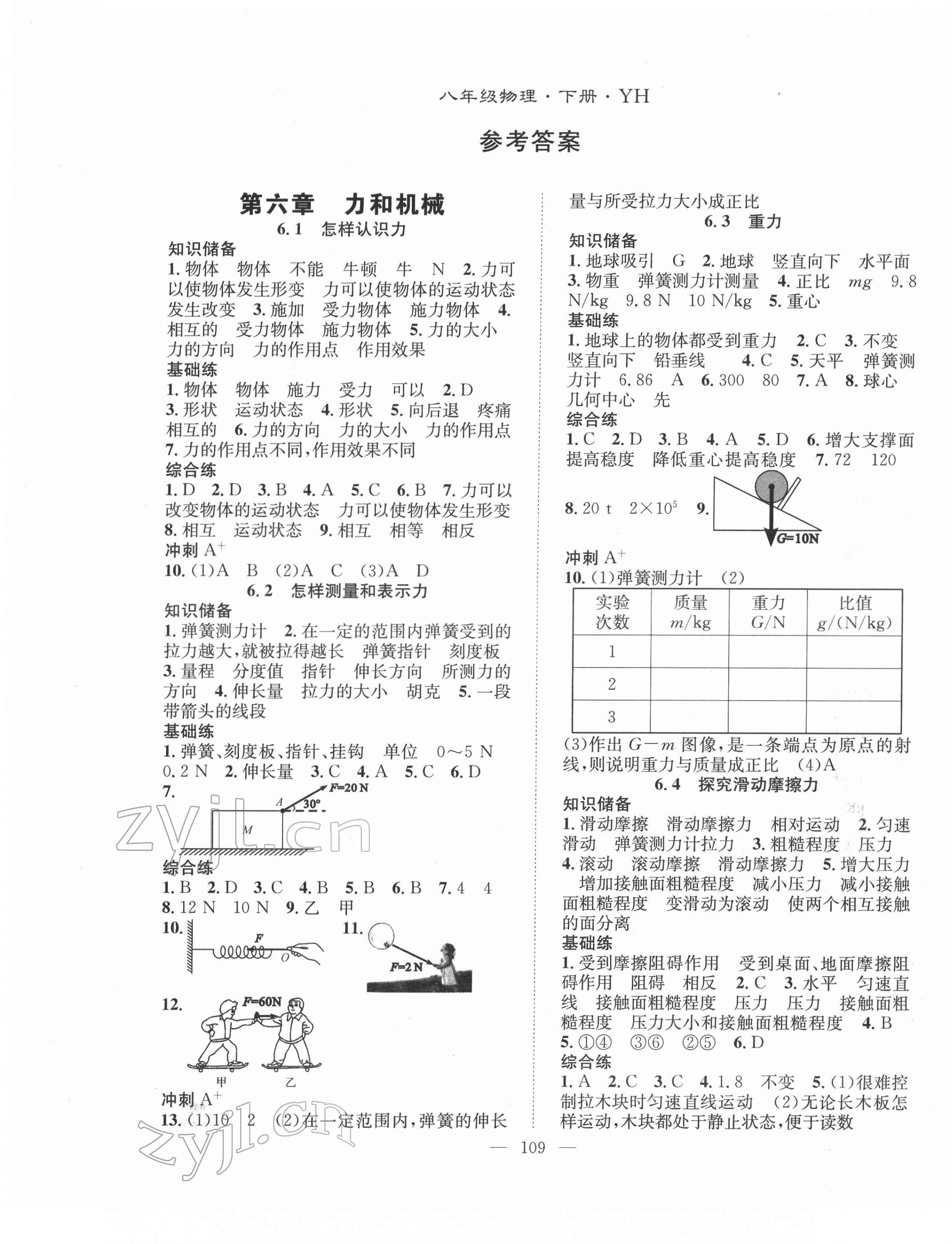 2022年名师学案八年级物理下册沪粤版 第1页