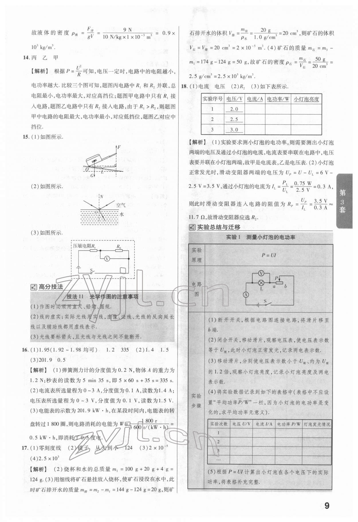 2022年金考卷广东中考45套汇编物理 第9页
