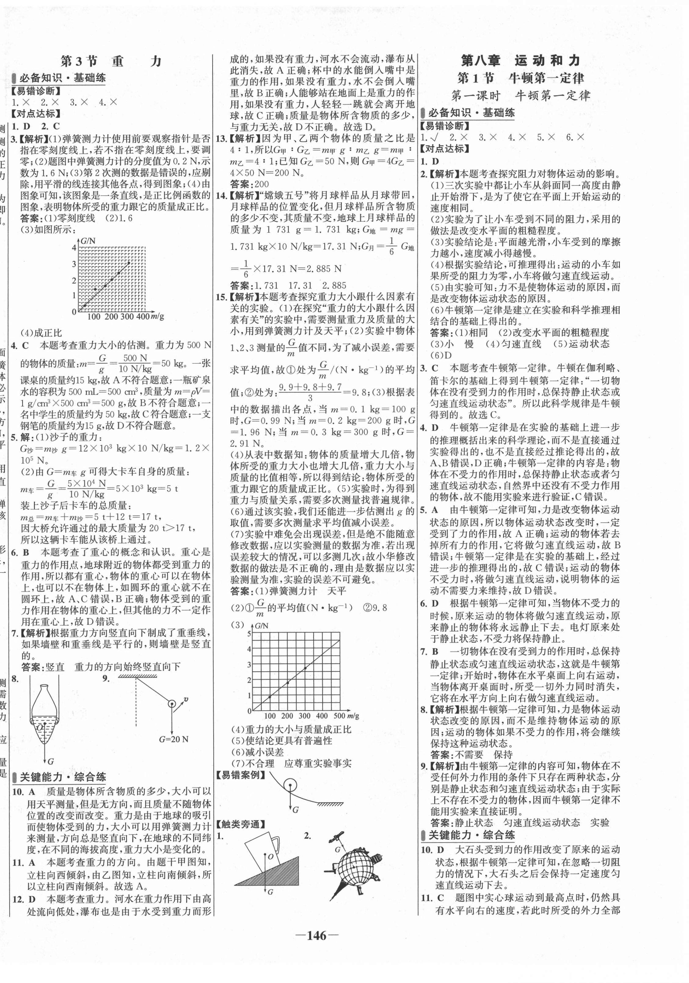 2022年世纪金榜百练百胜八年级物理下册人教版 第2页
