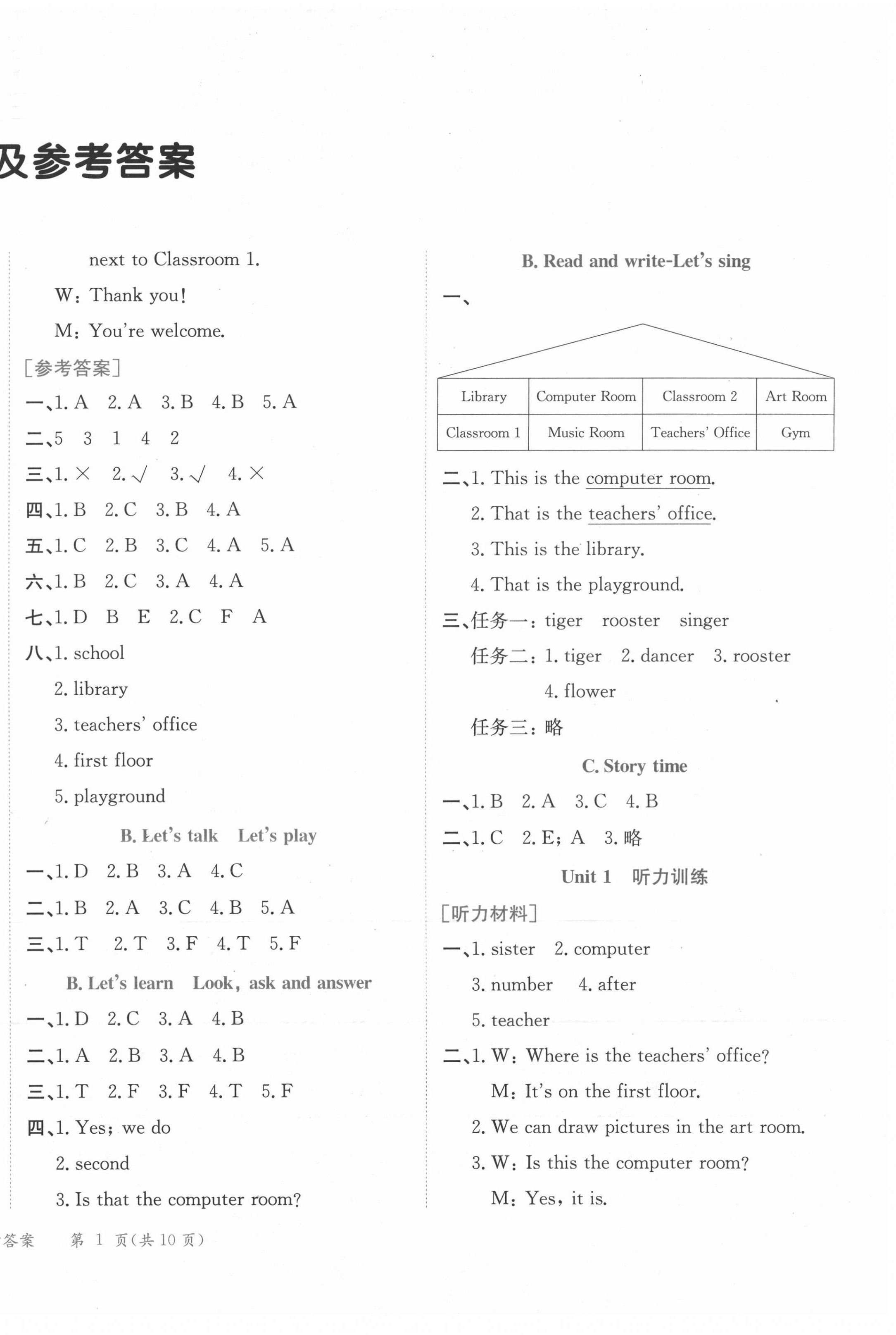 2022年黃岡小狀元作業(yè)本四年級(jí)英語下冊人教版廣東專版 第2頁