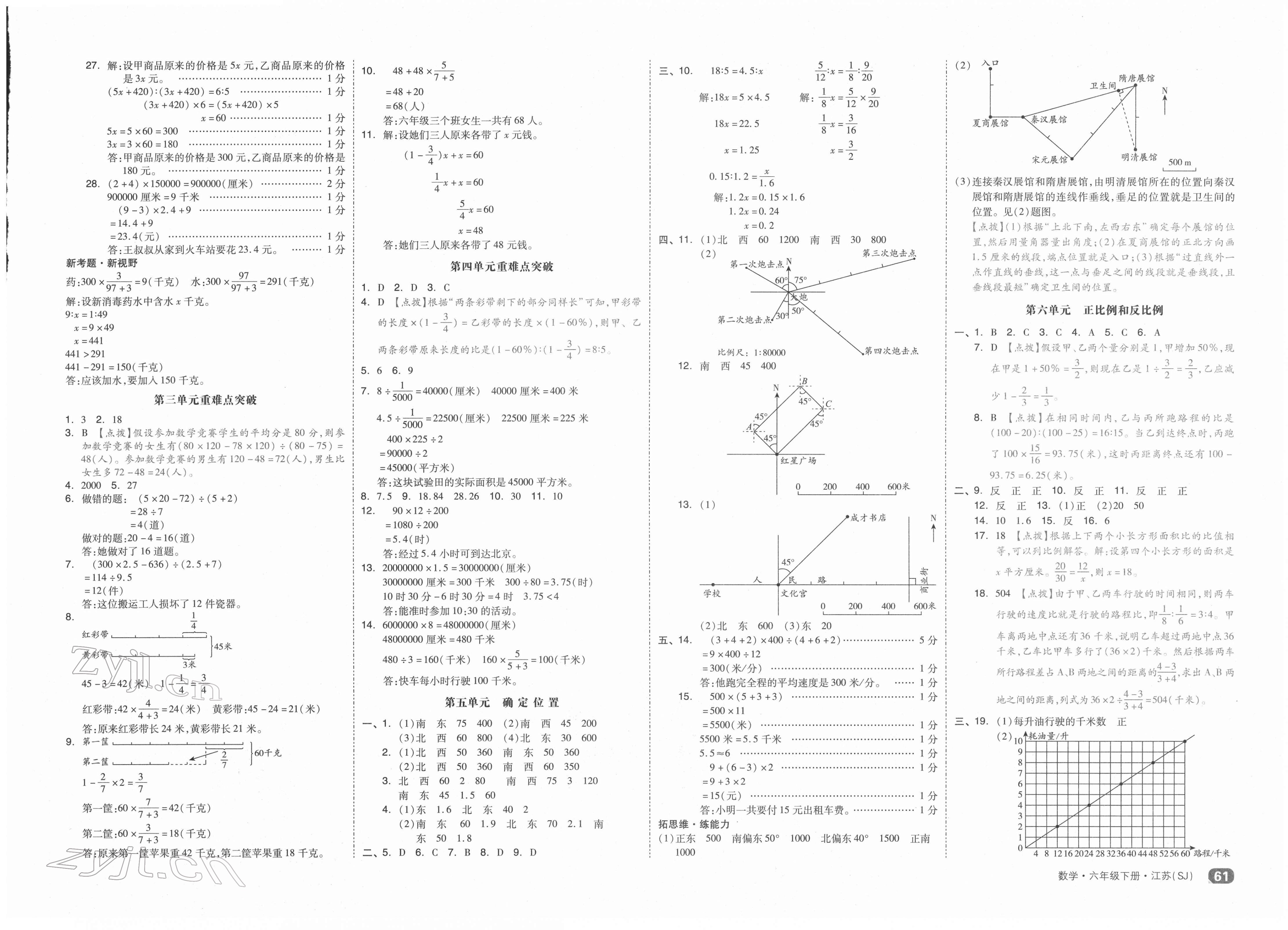 2022年全品小復(fù)習(xí)六年級(jí)數(shù)學(xué)下冊(cè)蘇教版 第3頁