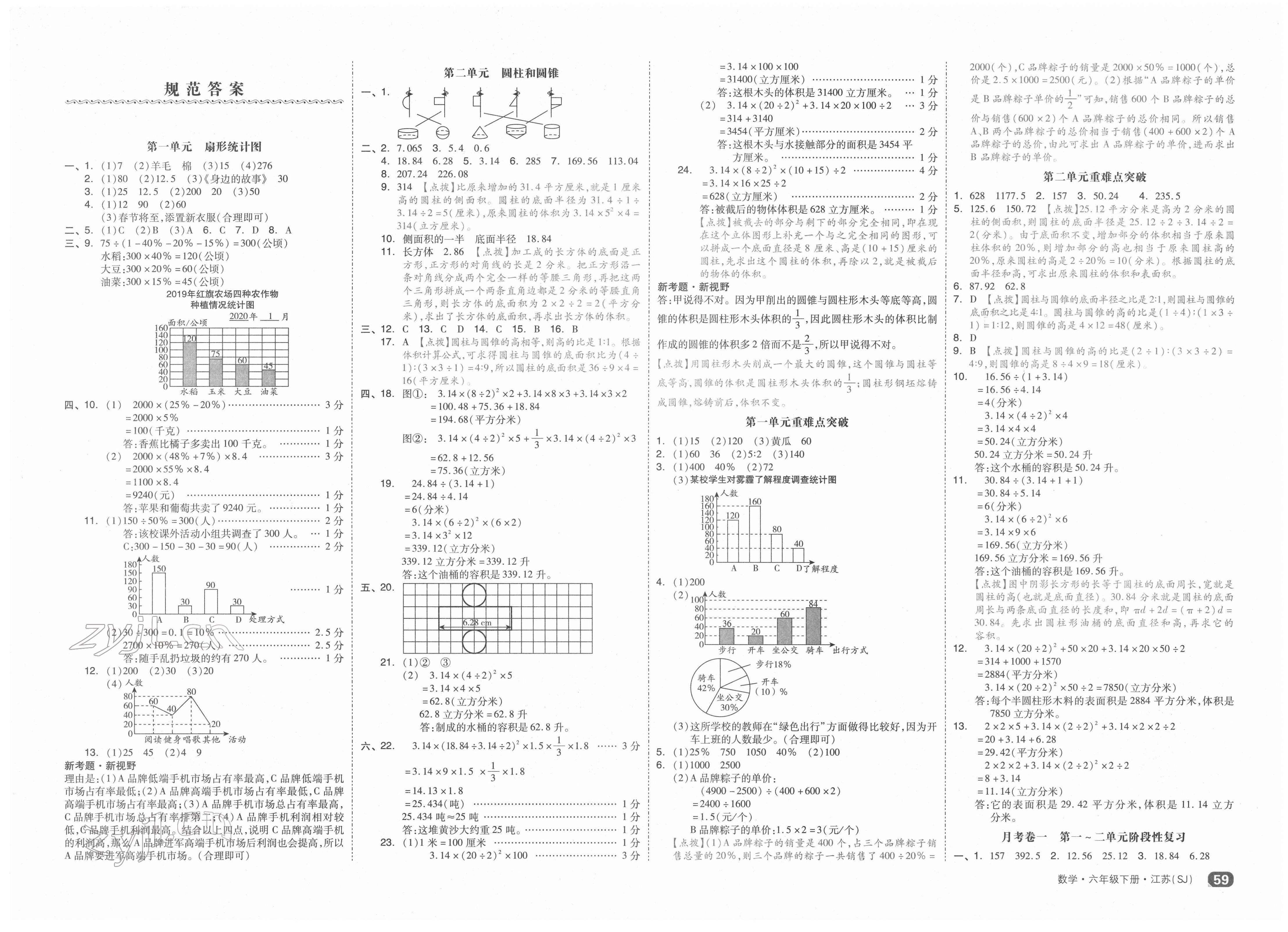 2022年全品小復(fù)習(xí)六年級(jí)數(shù)學(xué)下冊(cè)蘇教版 第1頁