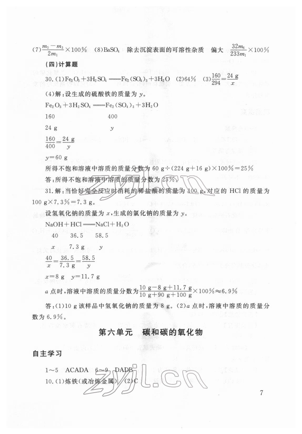 2022年剑指中考化学郴州专版 第7页