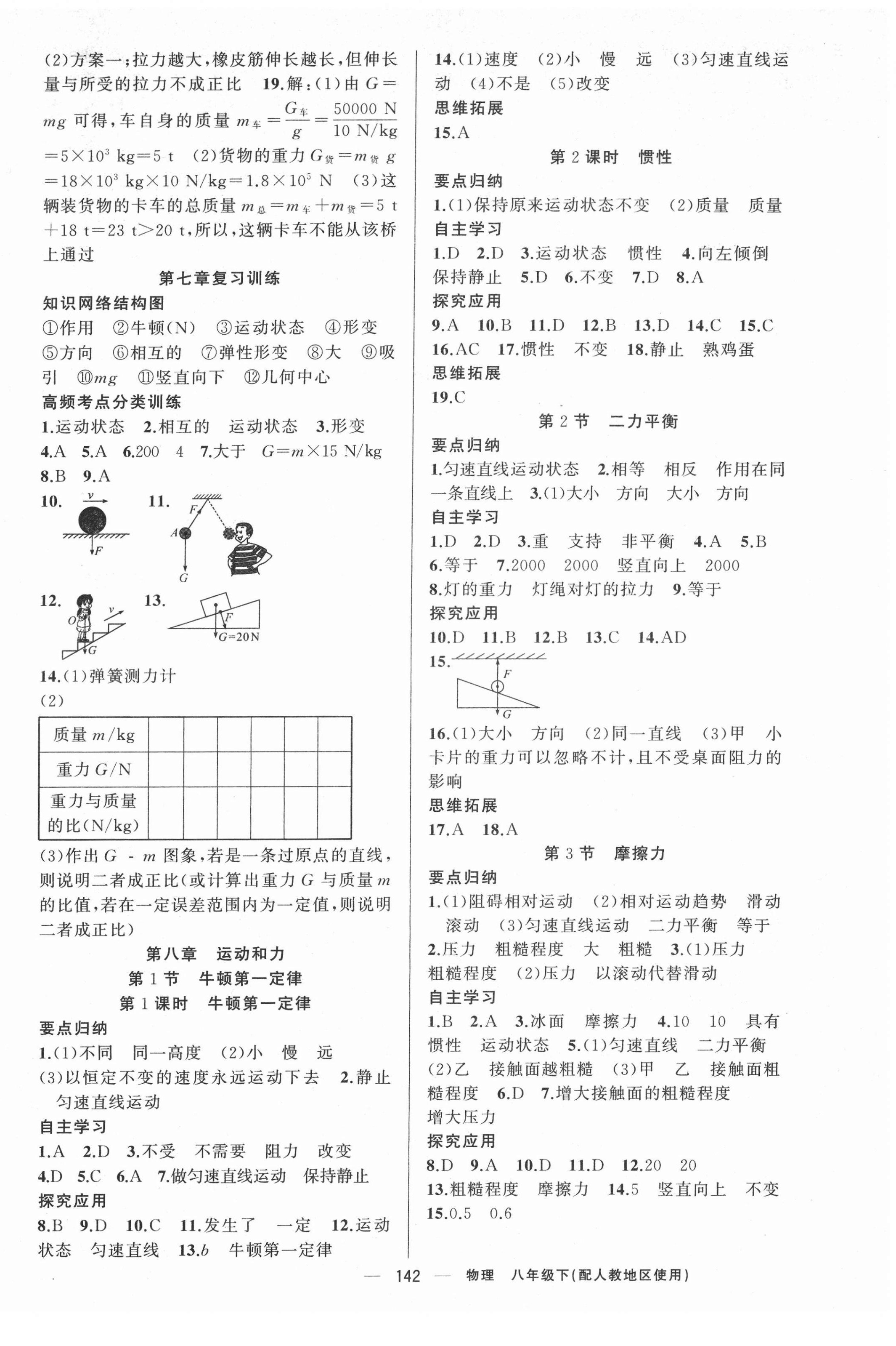 2022年原创新课堂八年级物理下册人教版 第2页