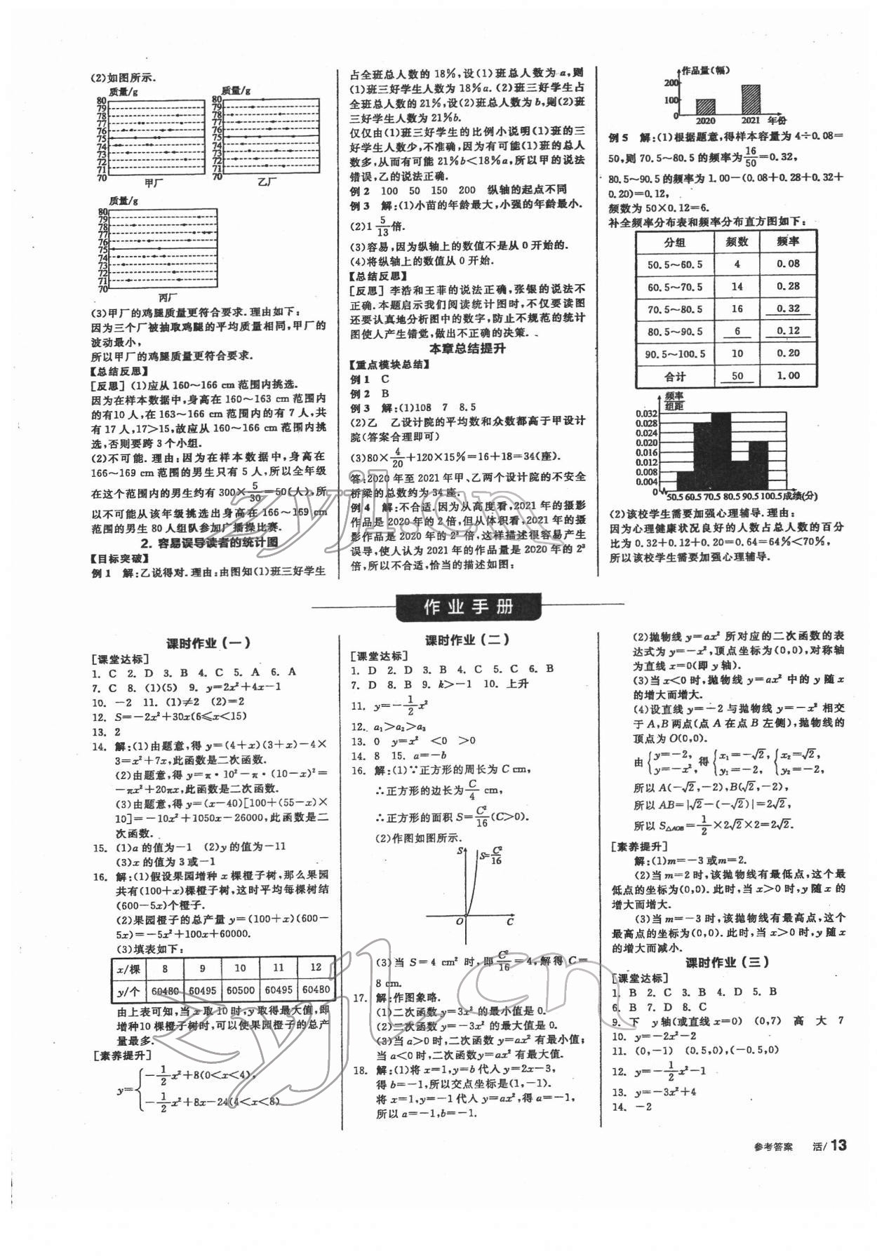 2022年全品學(xué)練考九年級(jí)數(shù)學(xué)下冊華師大版 第7頁