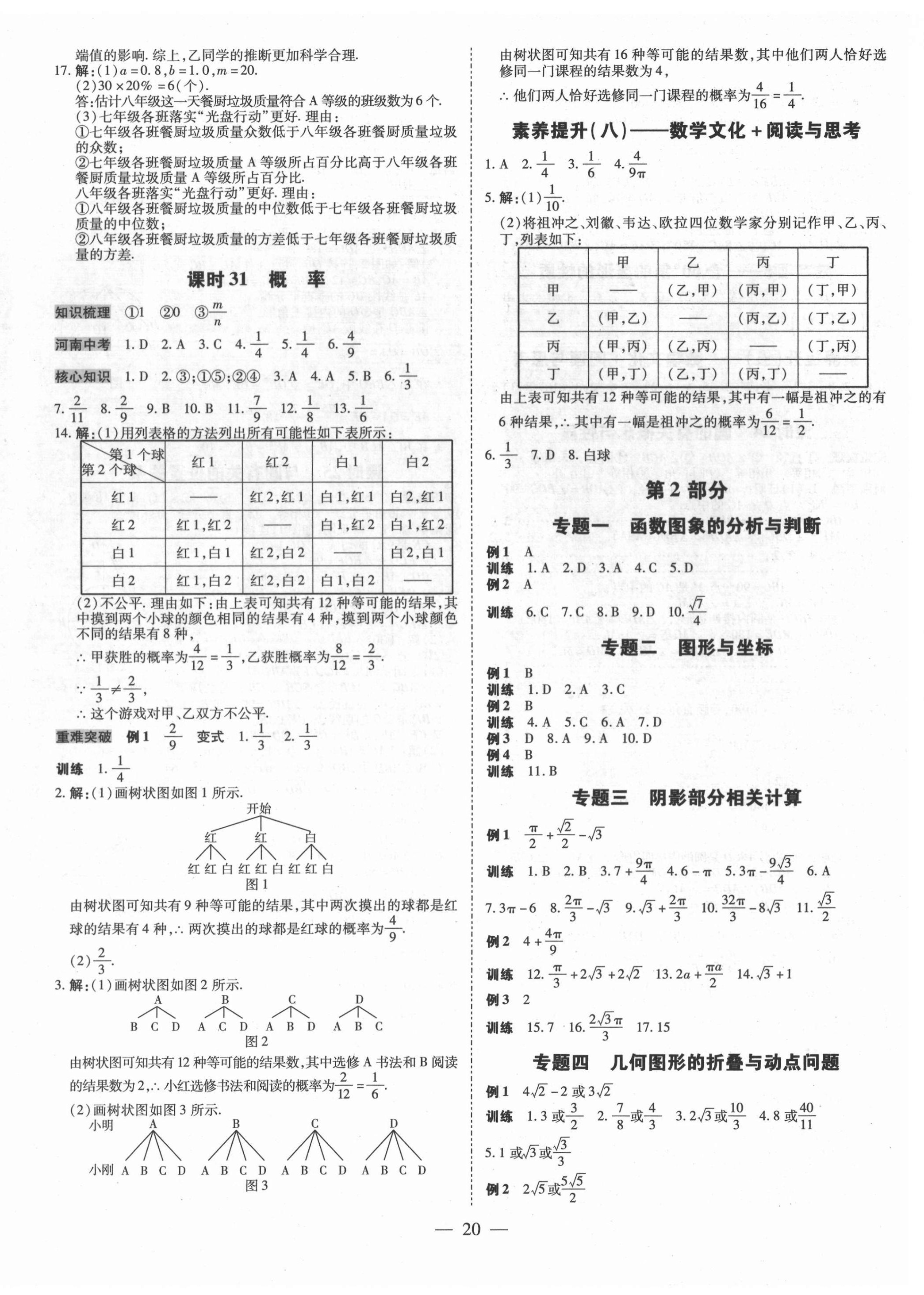 2022年领跑中考数学河南专版 第20页