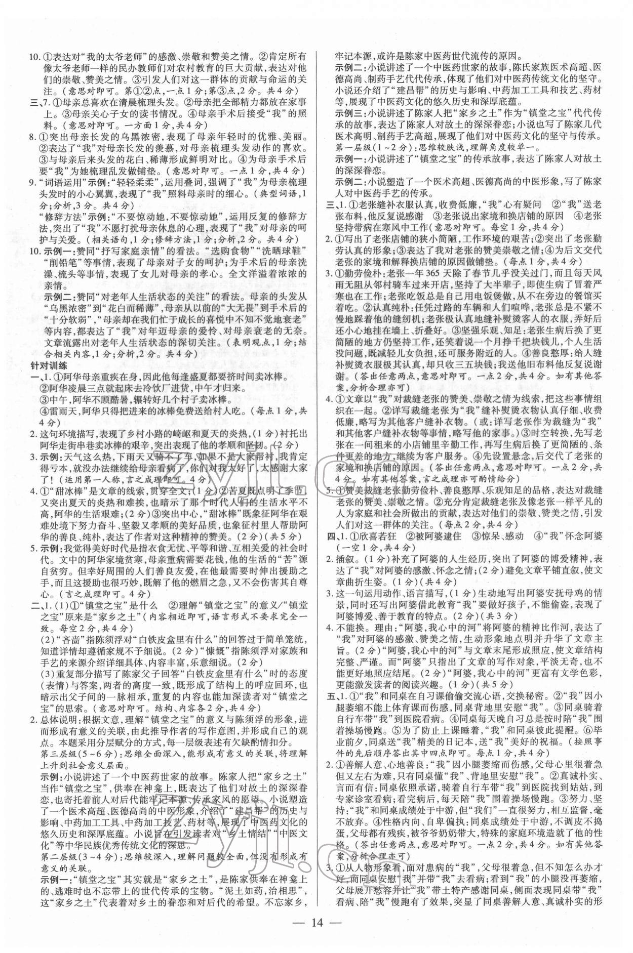 2022年领跑中考语文河南专版 第14页