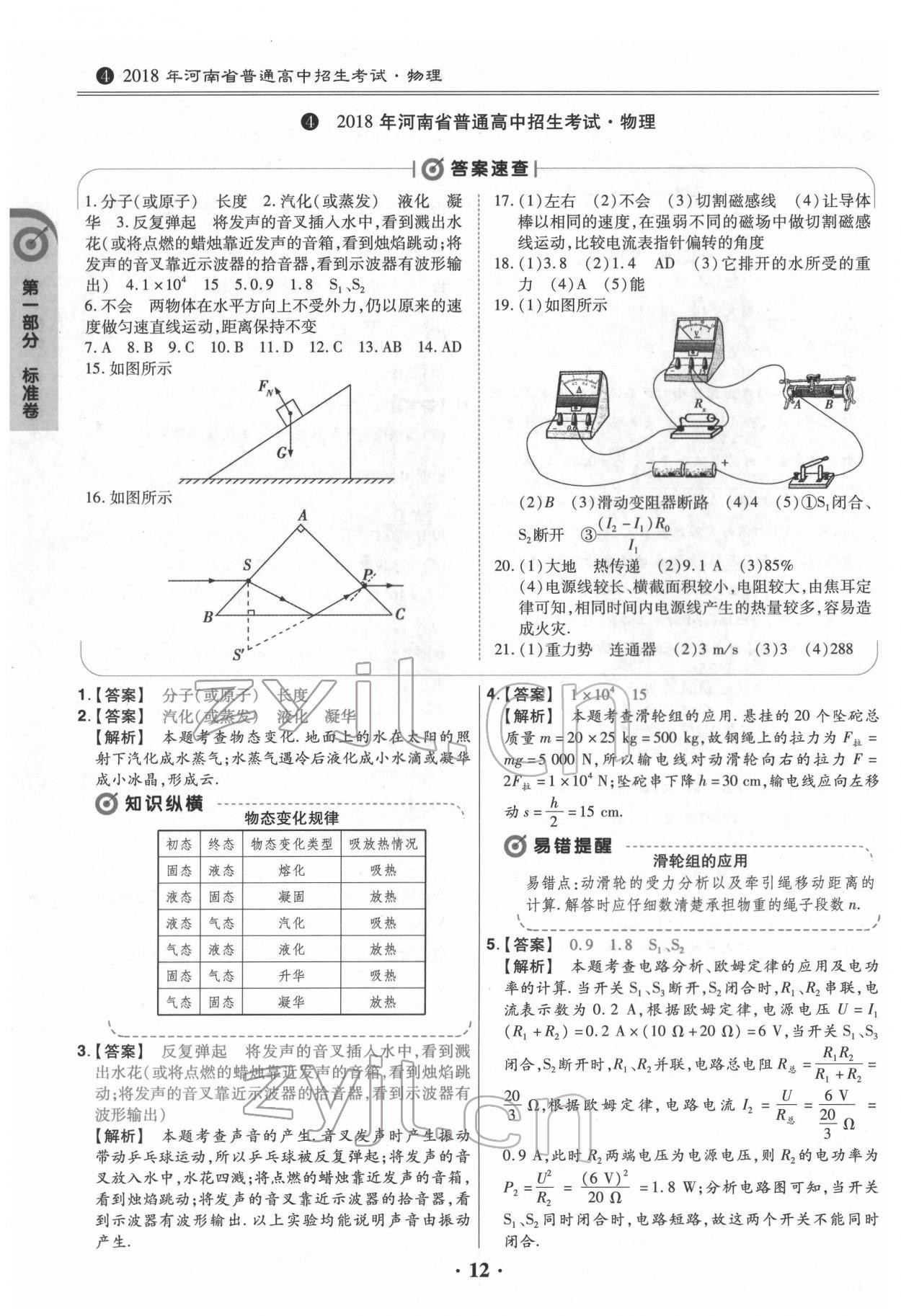 2022年鼎城中考模拟试卷精编物理河南专版 第12页