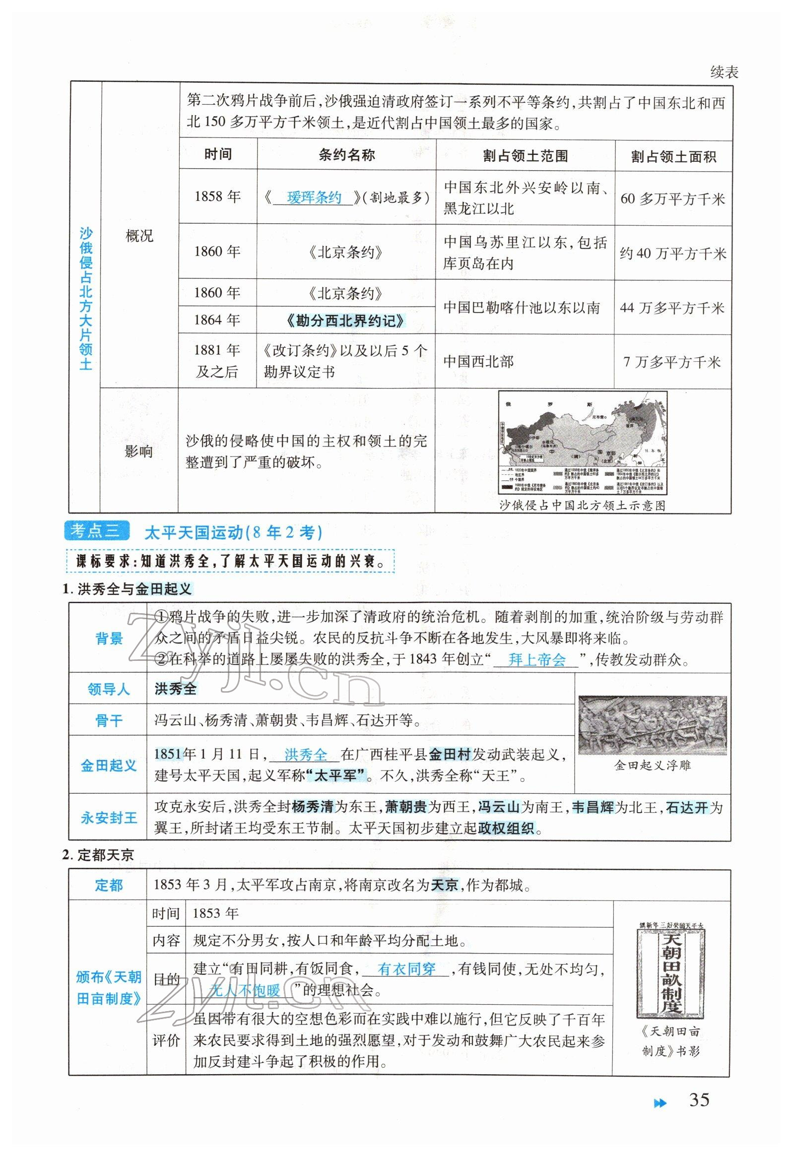 2022年領航中考一本通歷史河南專版 參考答案第35頁